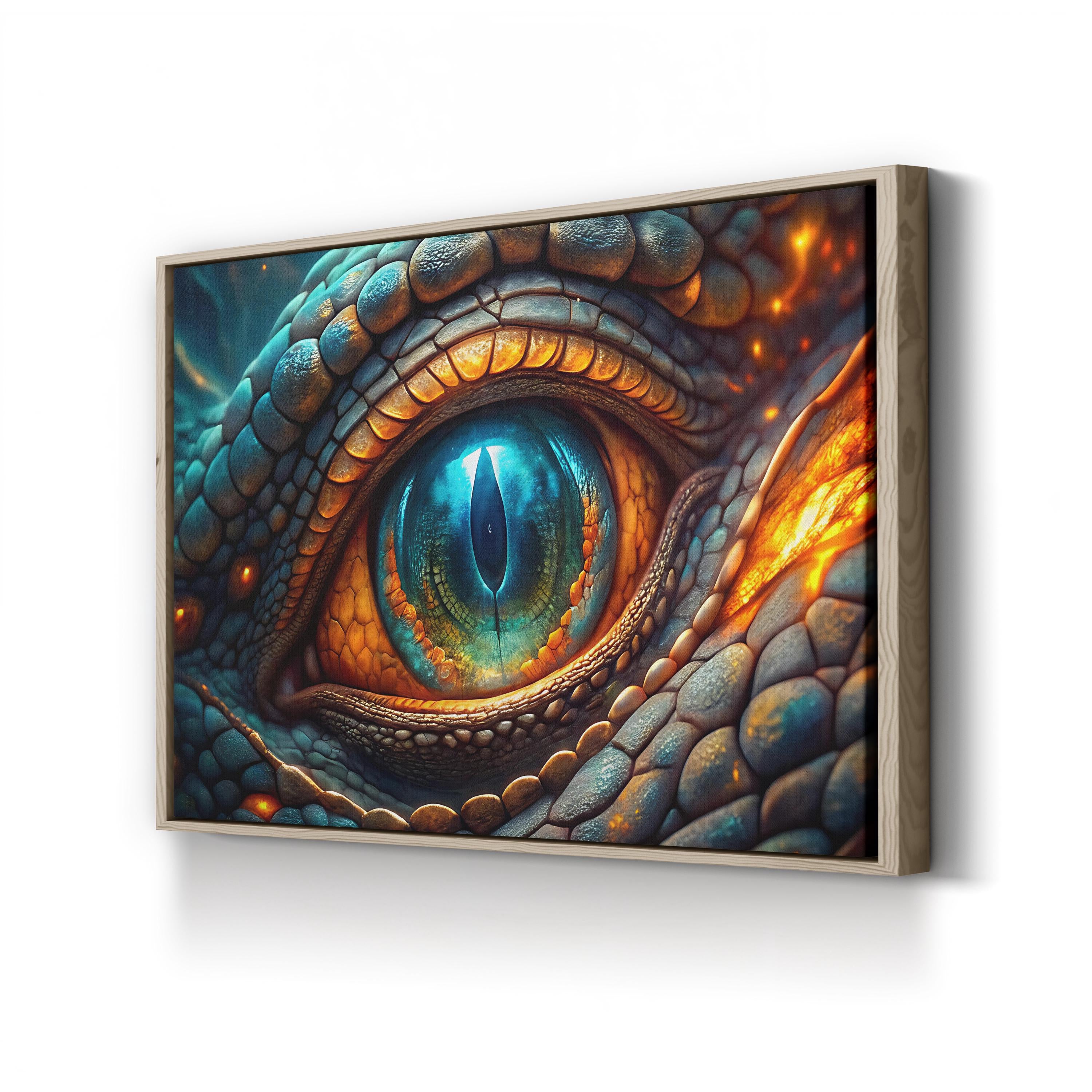 Dragon’s Eye Fantasy – Period Illustration Wall Art | Mystical Canvas Print