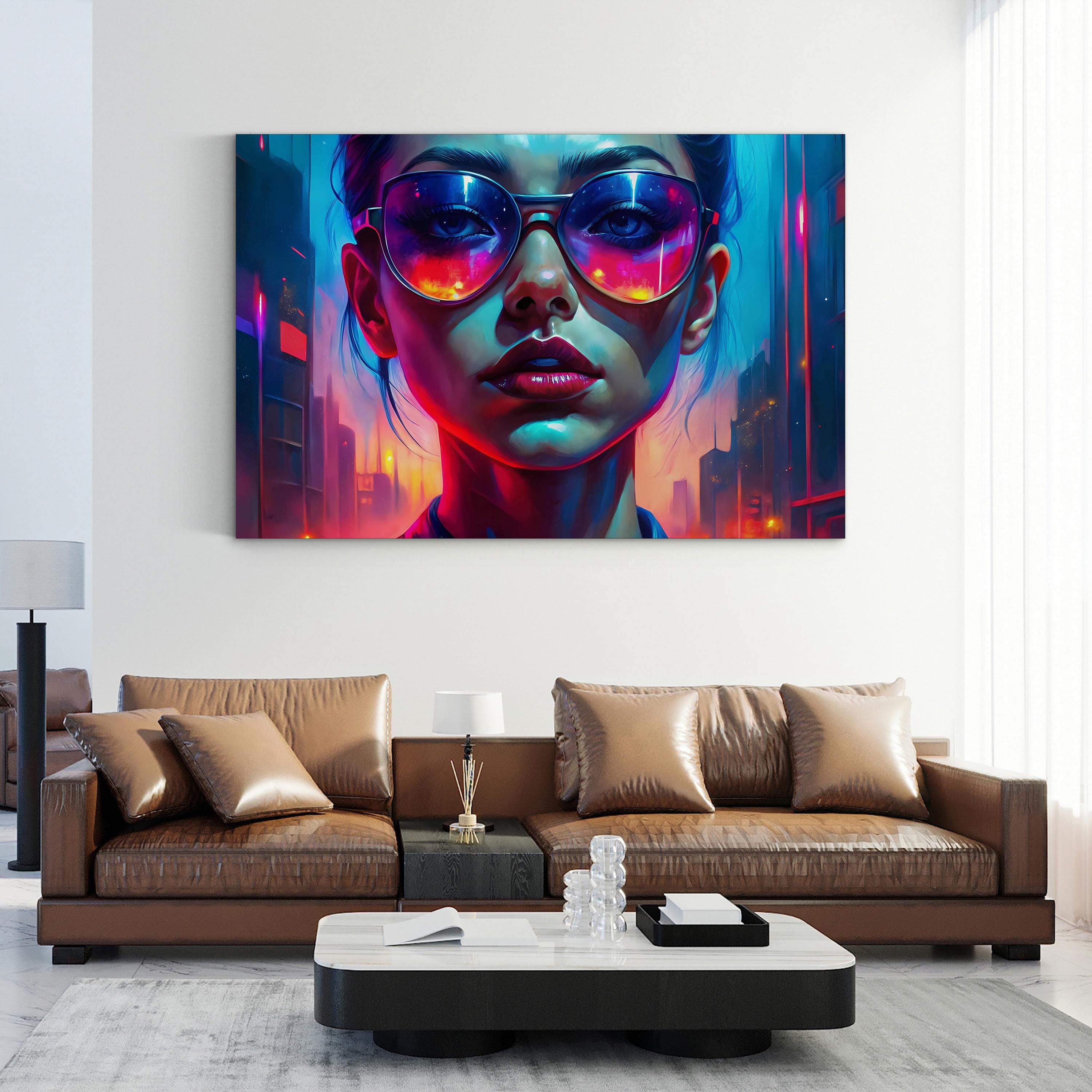 Graffiti Drip Art Canvas – Black, White & Gold Wall Art