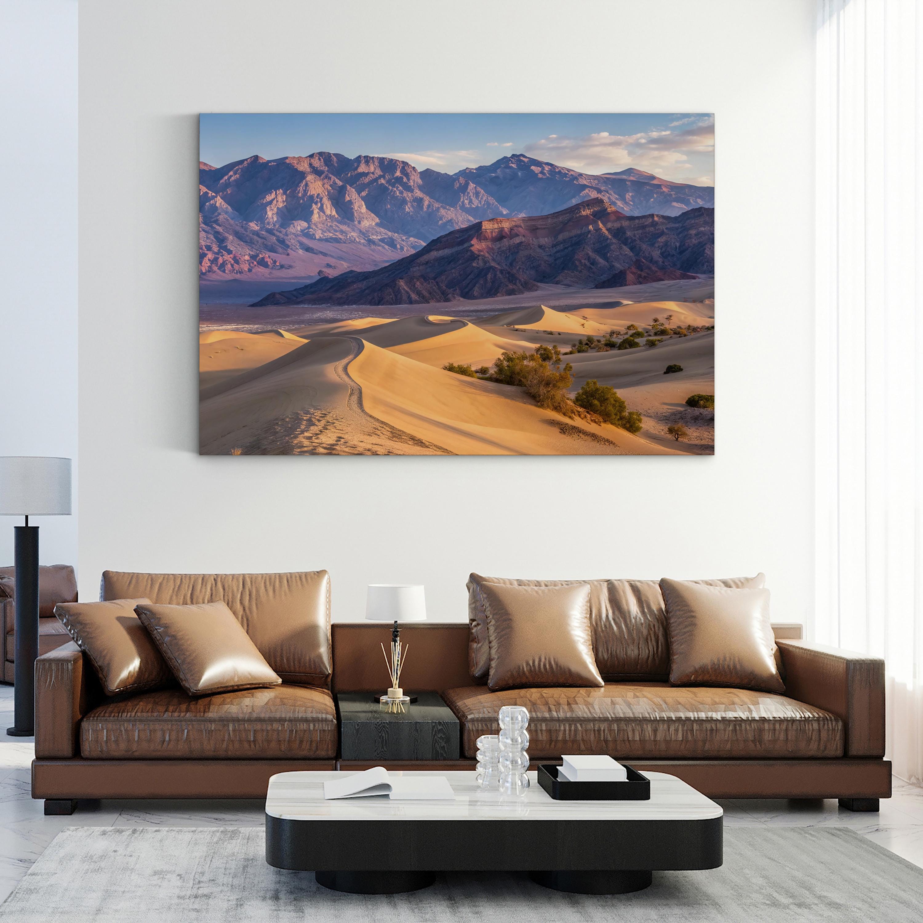 Death Valley Dunes – Vintage Photography Wall Art | Desert Landscape Canvas Print