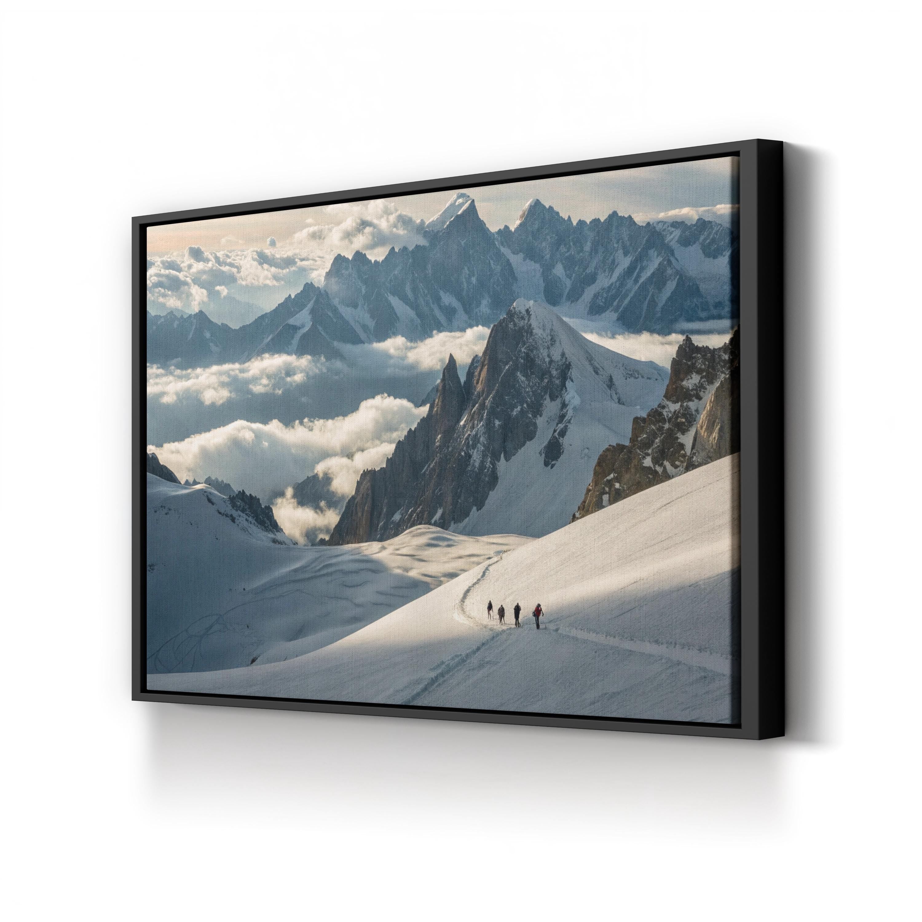 Mountain Expedition – Vintage Photography Wall Art | Adventure Landscape Canvas Print