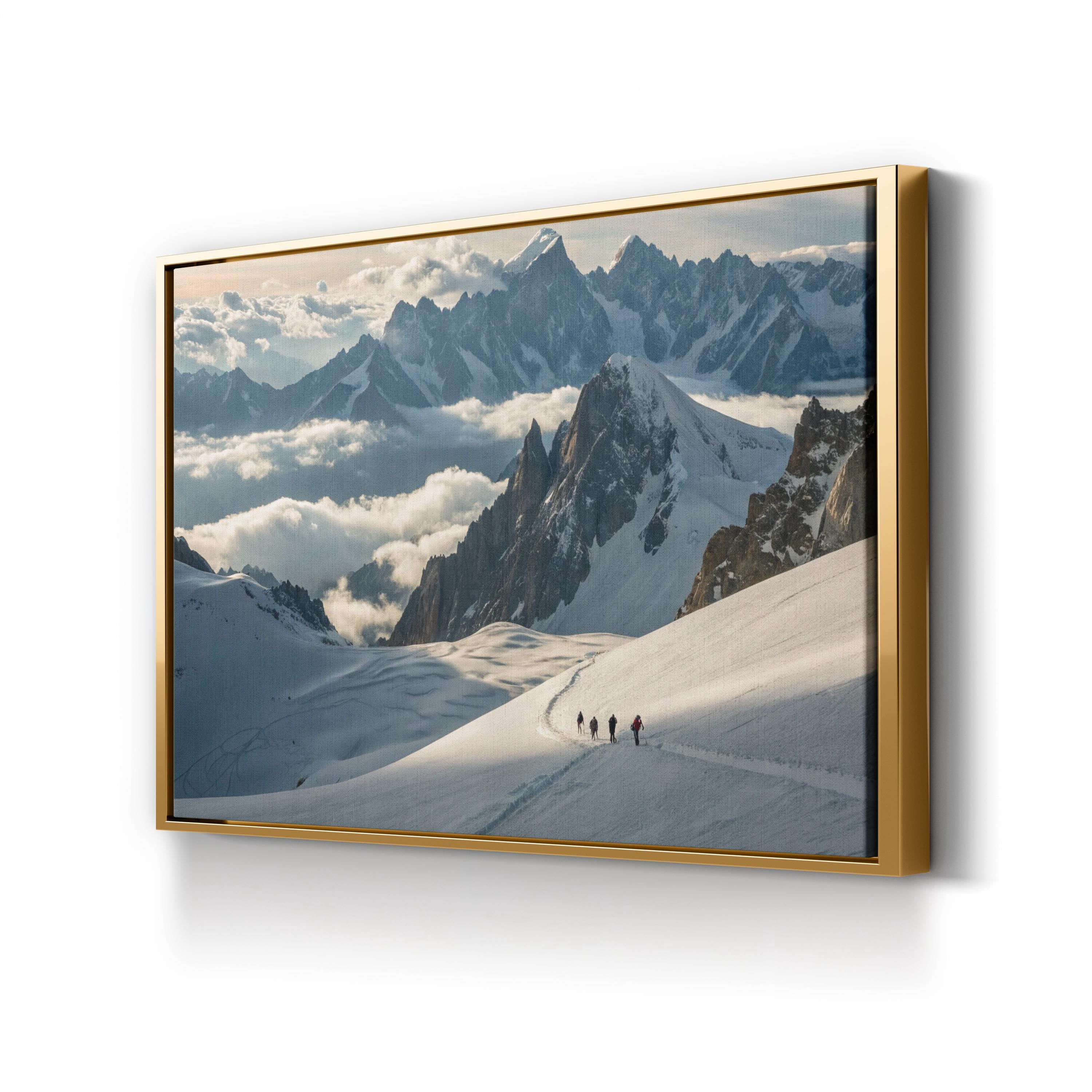 Mountain Expedition – Vintage Photography Wall Art | Adventure Landscape Canvas Print