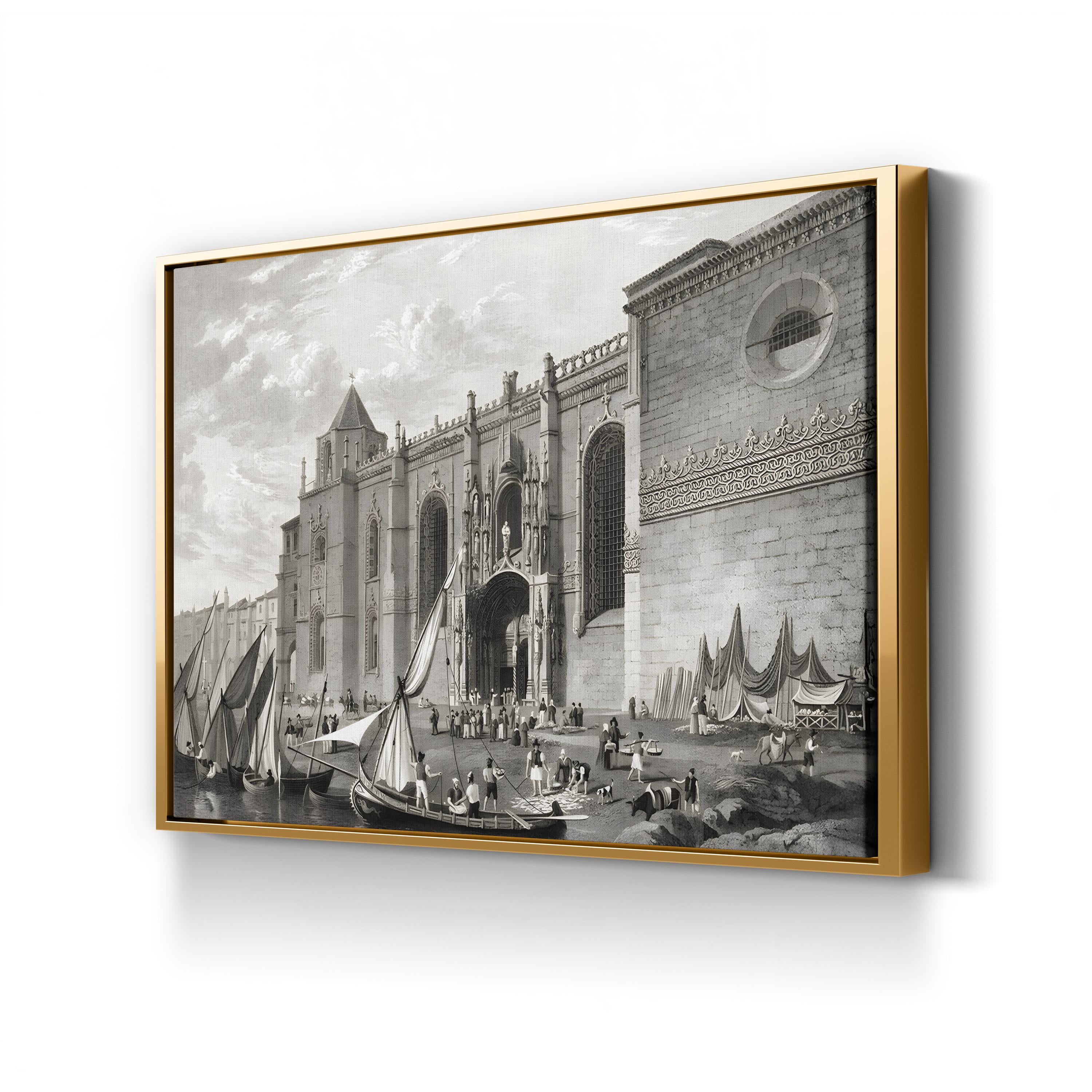 Lisbon, Convent of St. Geronymo, Belém Wall Art by Robert Batty – Vintage Architectural