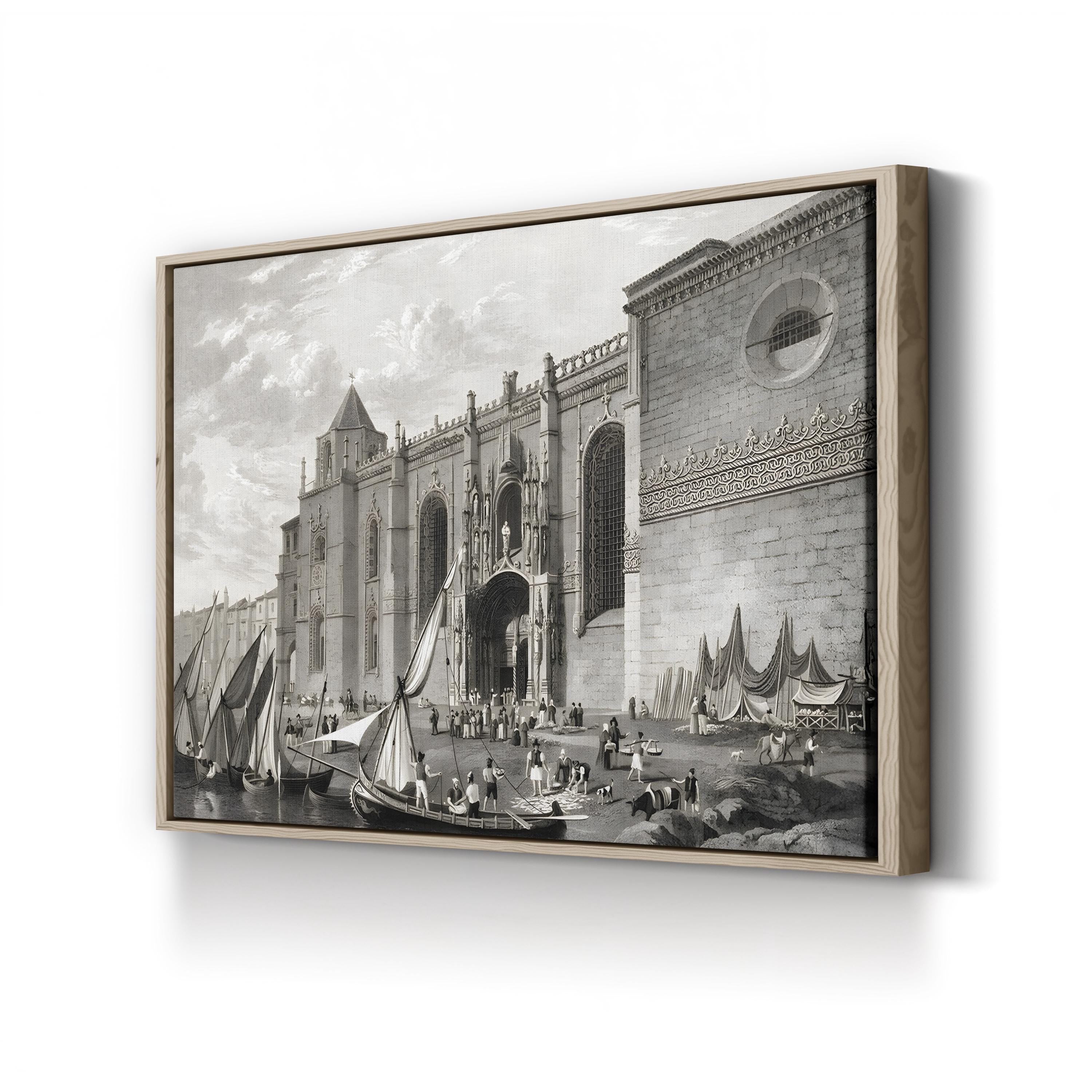 Lisbon, Convent of St. Geronymo, Belém Wall Art by Robert Batty – Vintage Architectural