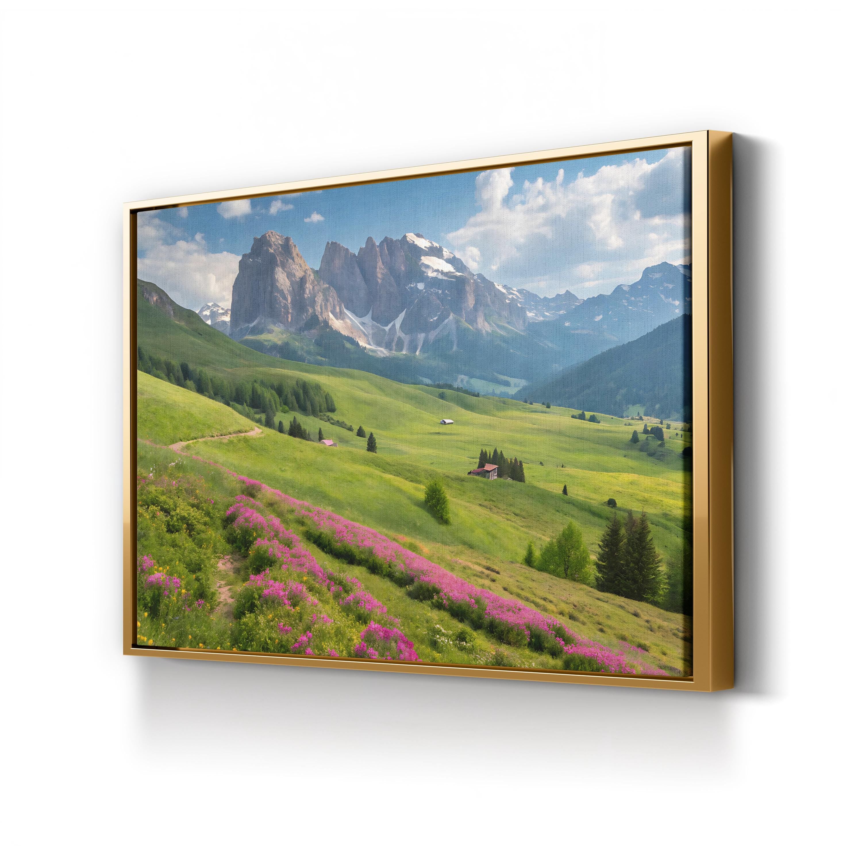 Glacier National Park Golden Hour – Vintage Photography Wall Art | Mountain Canvas Print