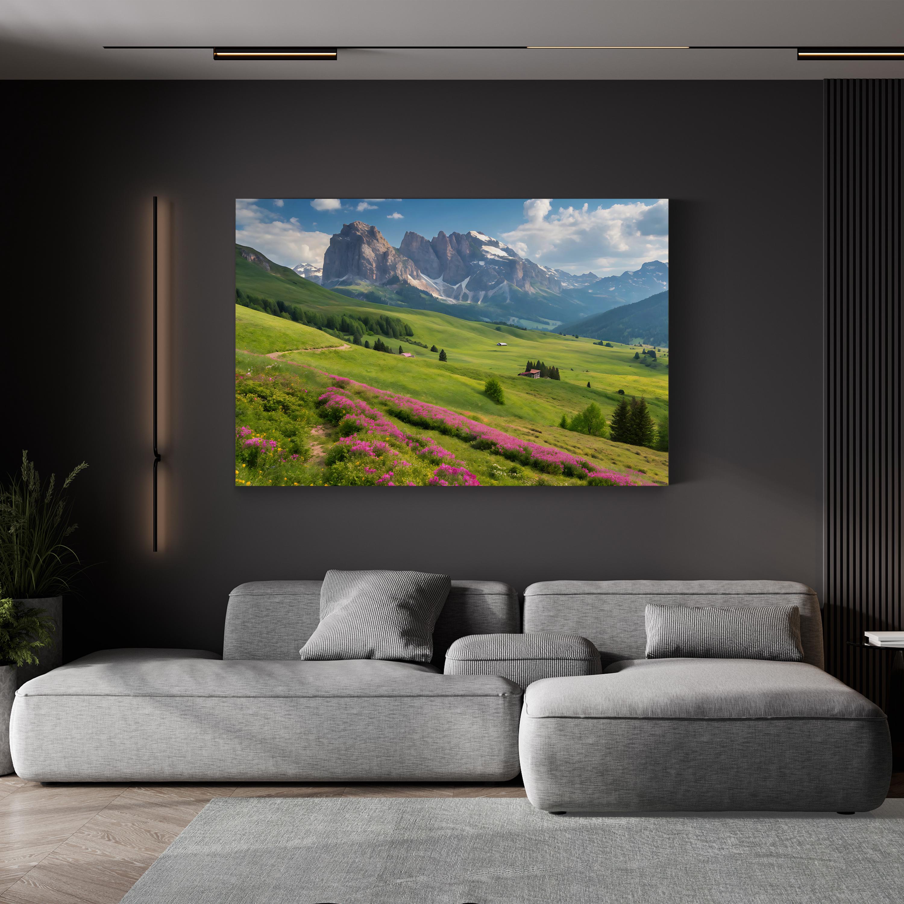 Glacier National Park Golden Hour – Vintage Photography Wall Art | Mountain Canvas Print