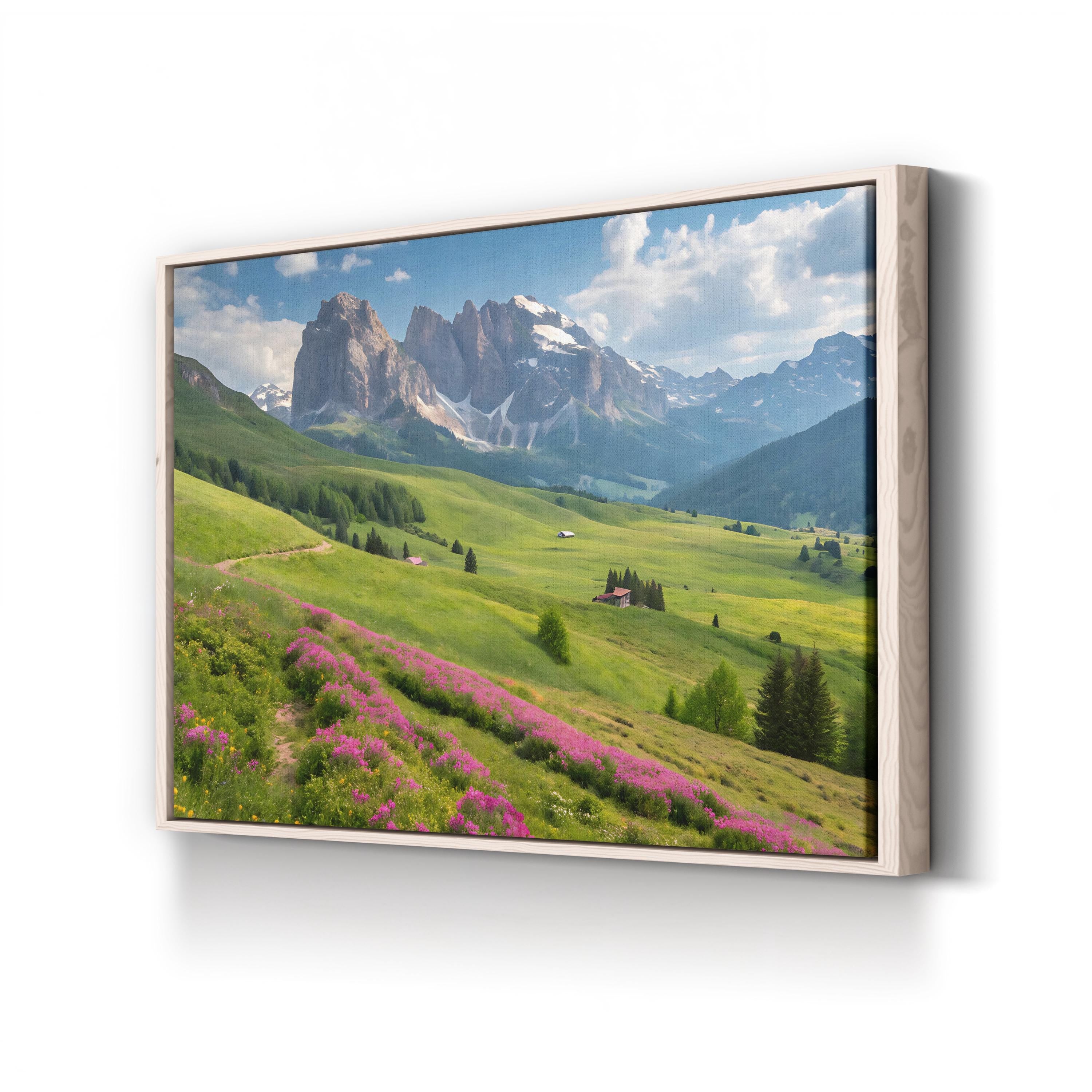 Glacier National Park Golden Hour – Vintage Photography Wall Art | Mountain Canvas Print