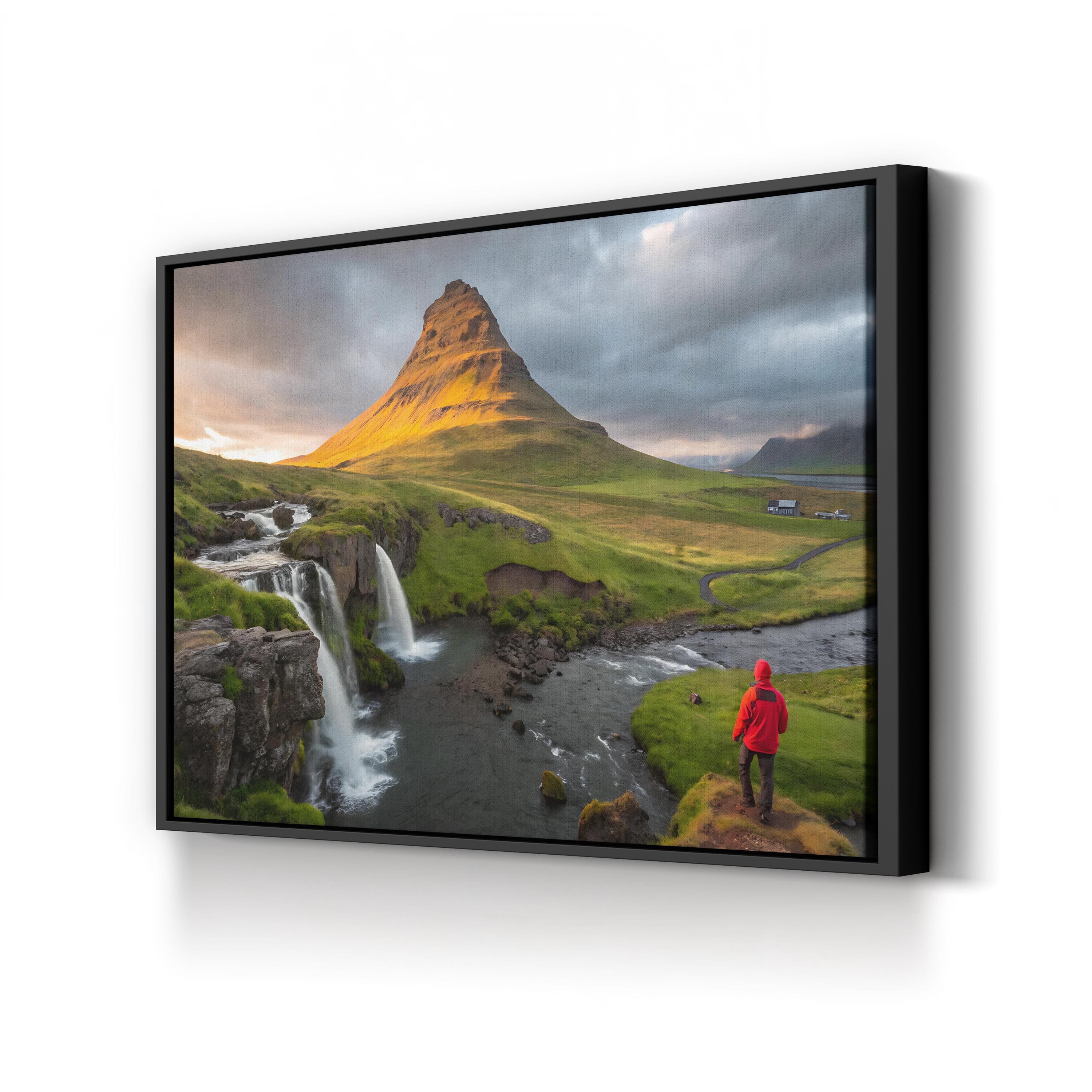 Kirkjufell Mountain Iceland – Vintage Photography Wall Art | Landscape Canvas Print
