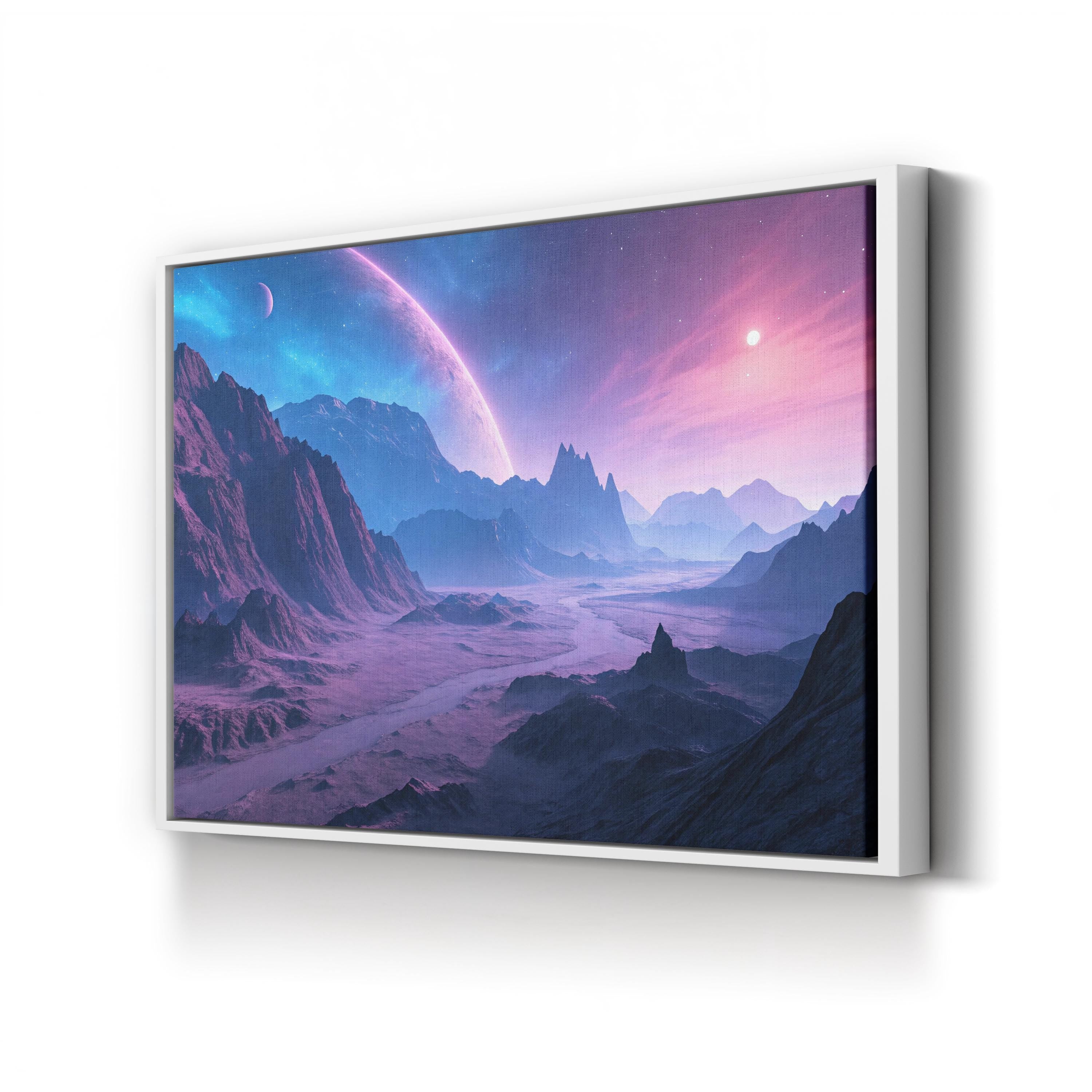 Lamentis Outworld Sci-Fi – Period Illustration Wall Art | Space Landscape Canvas Print