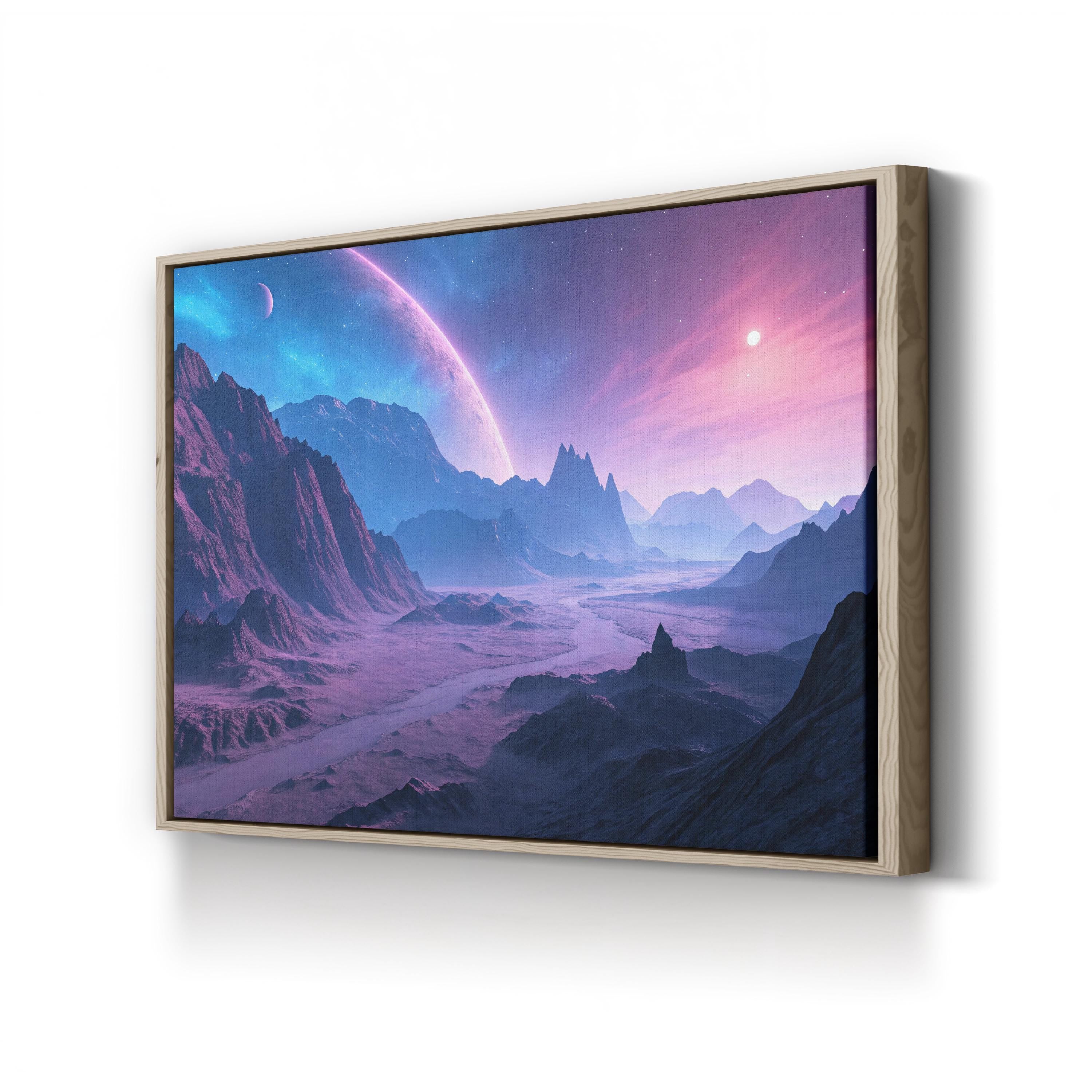 Lamentis Outworld Sci-Fi – Period Illustration Wall Art | Space Landscape Canvas Print