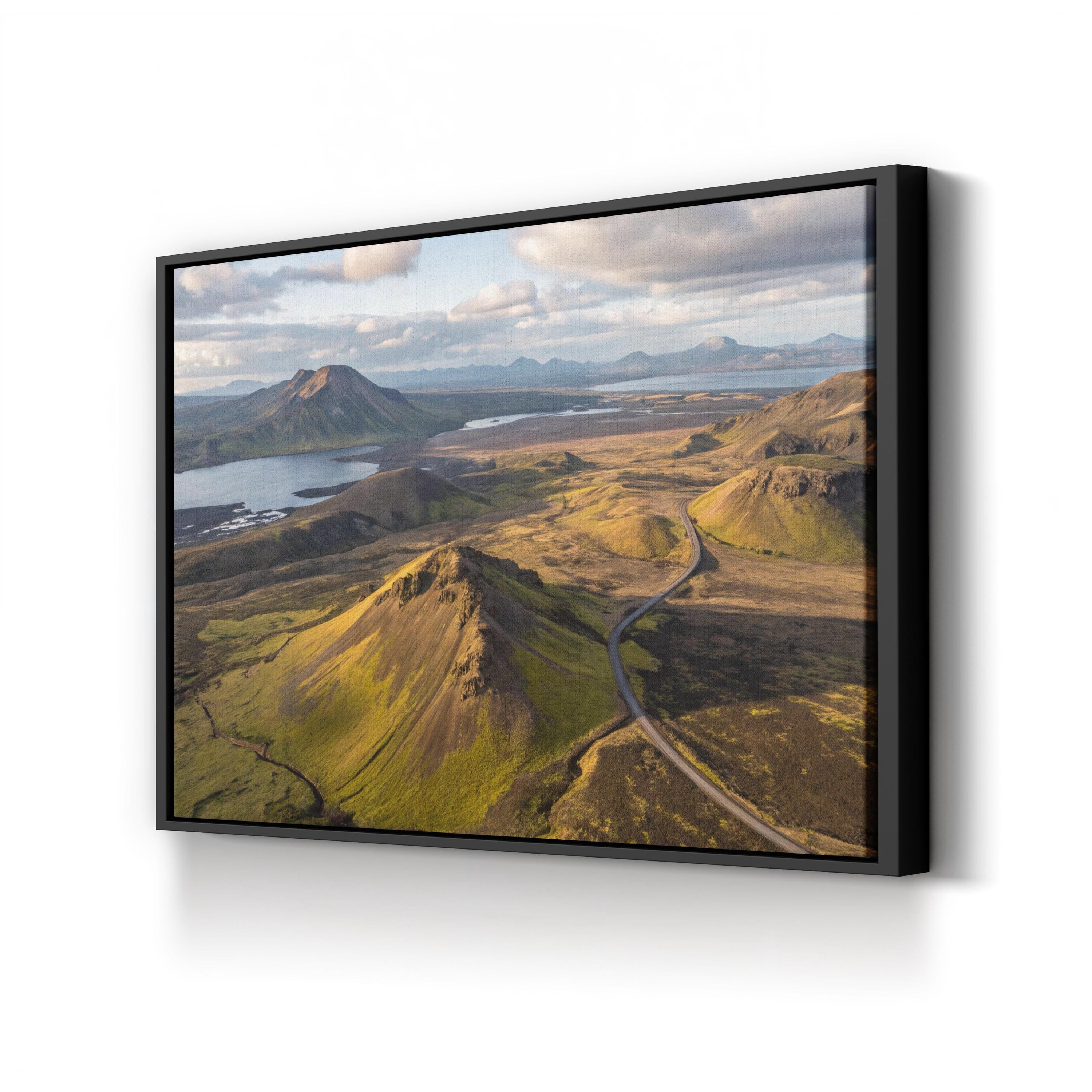 Landmannalaugar Volcanic Iceland – Vintage Photography Wall Art | Geothermal Landscape Canvas Print