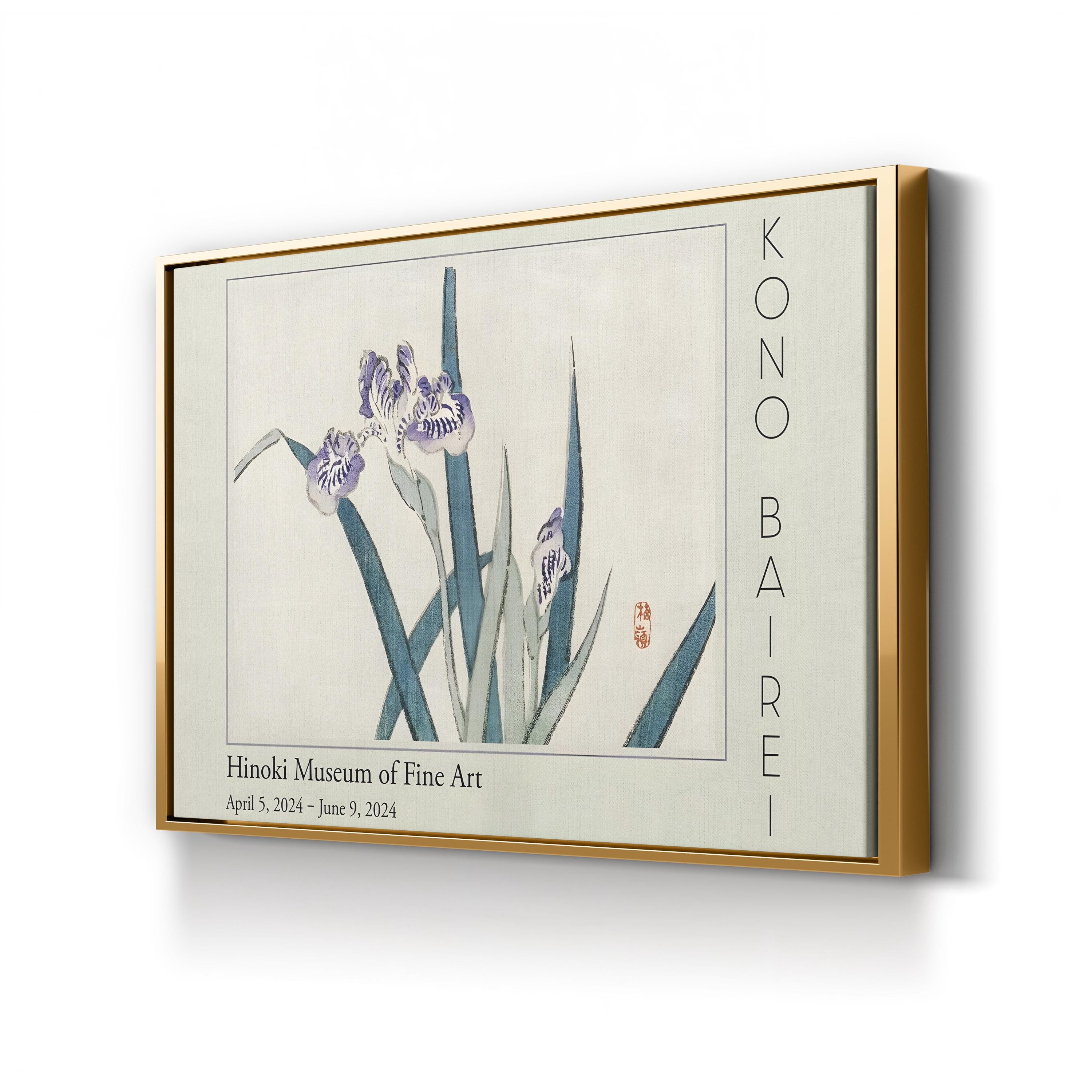 Barei Exhibition Flowers II Wall Art by Kōno Bairei – Vintage Japanese Botanical Canvas Print