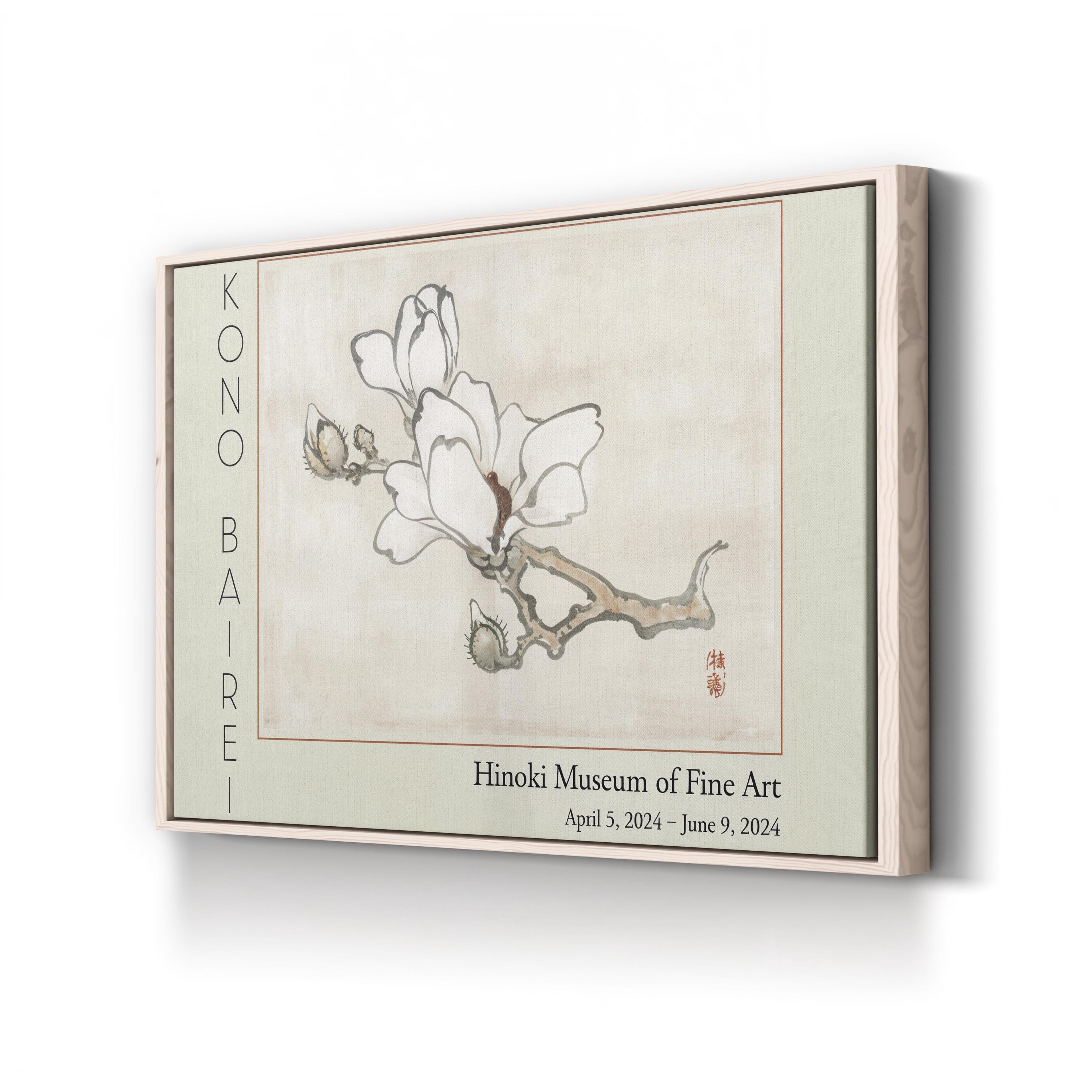 Barei Exhibition Flowers III Wall Art by Kōno Bairei – Vintage Japanese Botanical Canvas Print
