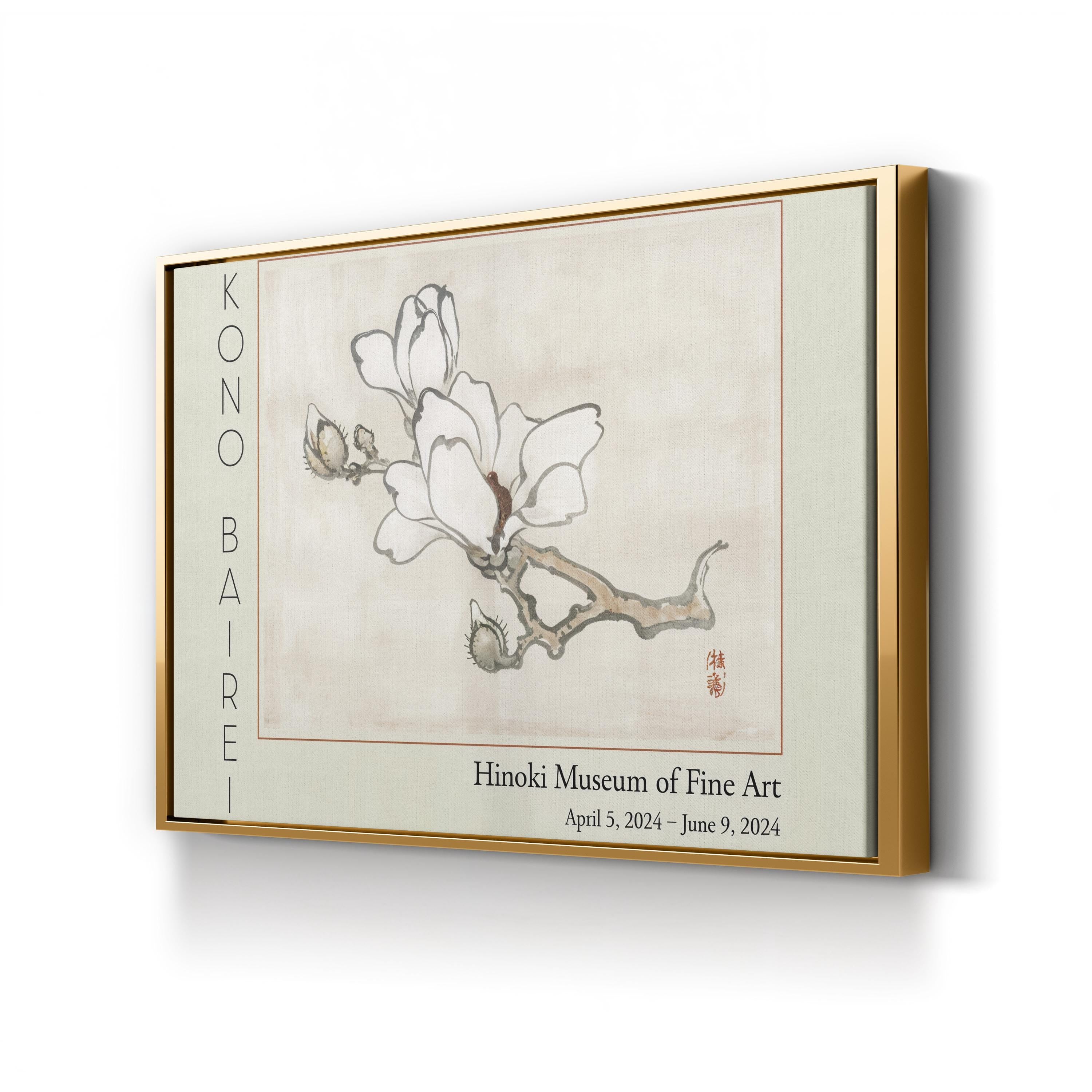 Barei Exhibition Flowers III Wall Art by Kōno Bairei – Vintage Japanese Botanical Canvas Print