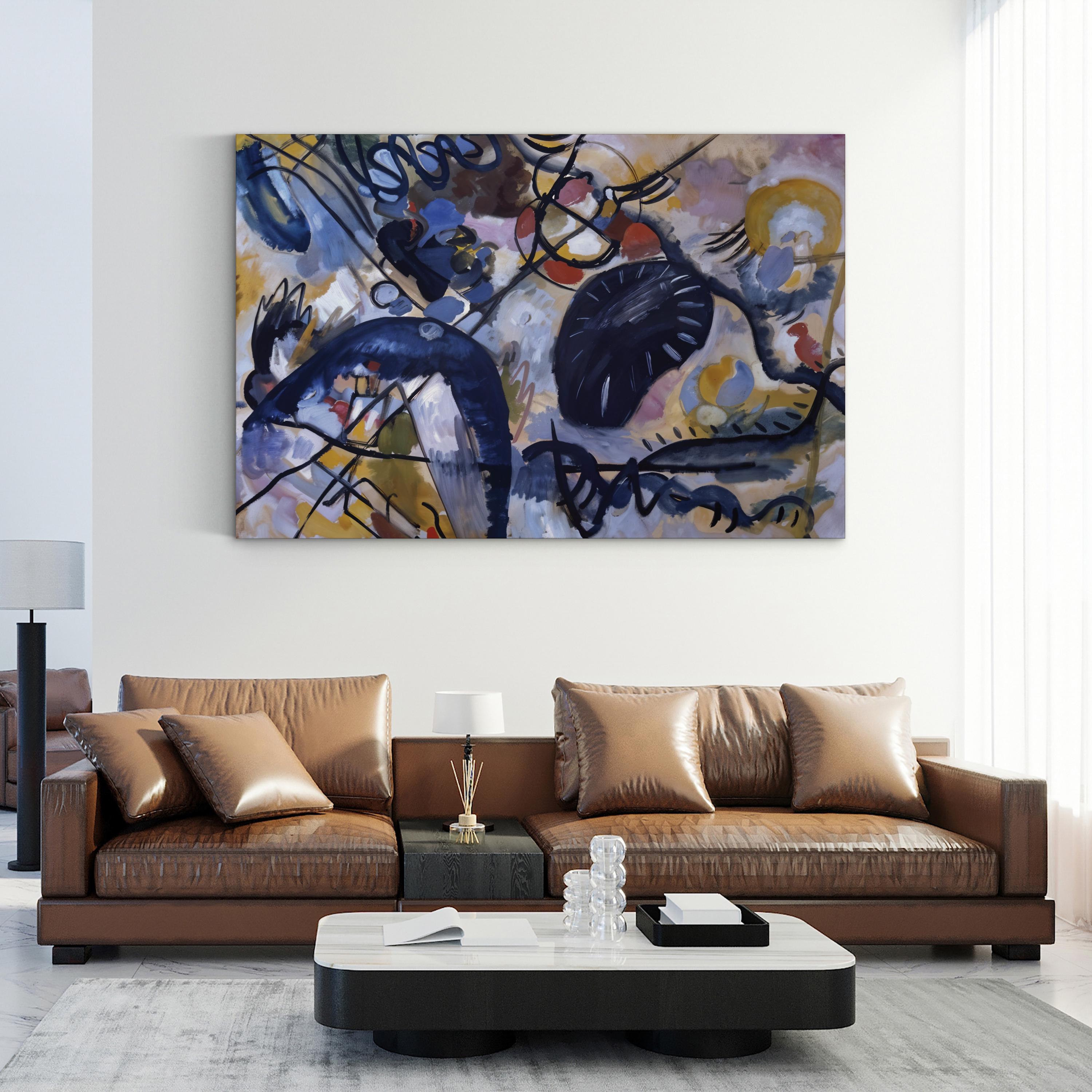 Black Spot, 1912 Wall Art by Wassily Kandinsky | Early Abstract Modernism Canvas Print