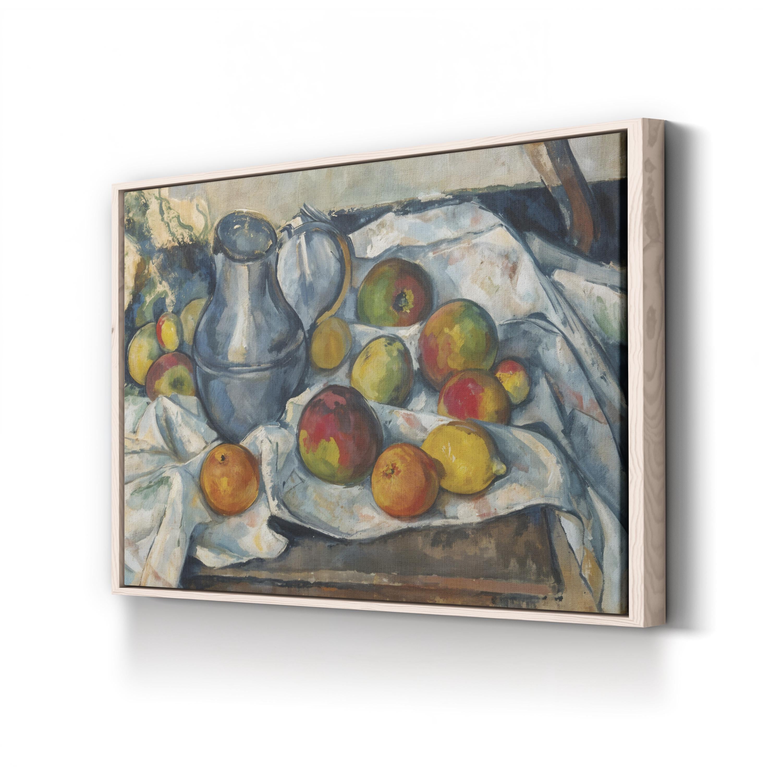 Bouilloire Et Fruits, 1888–90 Wall Art by Paul Cézanne