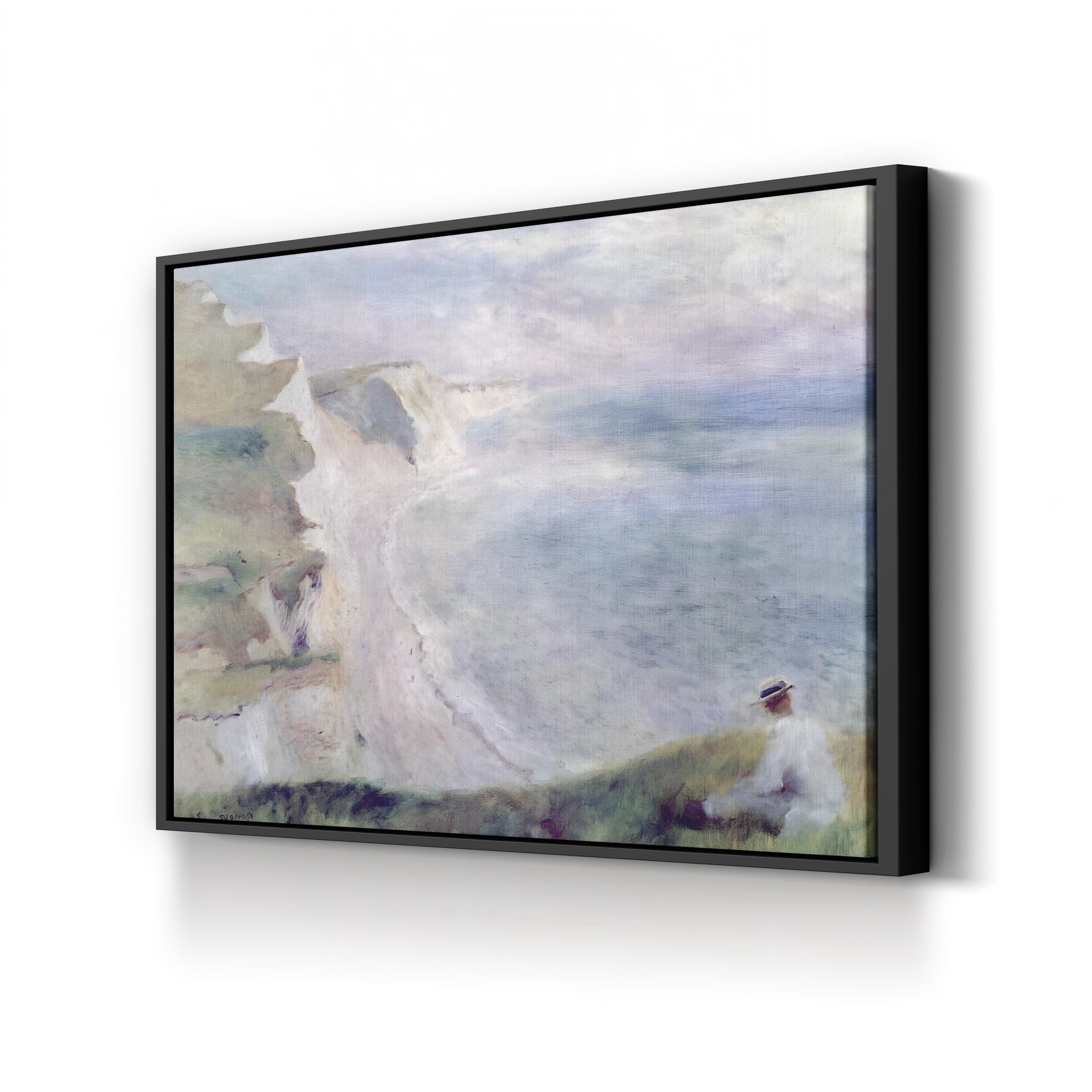 Cliffs at Pourville 1879 – Impressionist Wall Art | Coastal Seascape Canvas Print