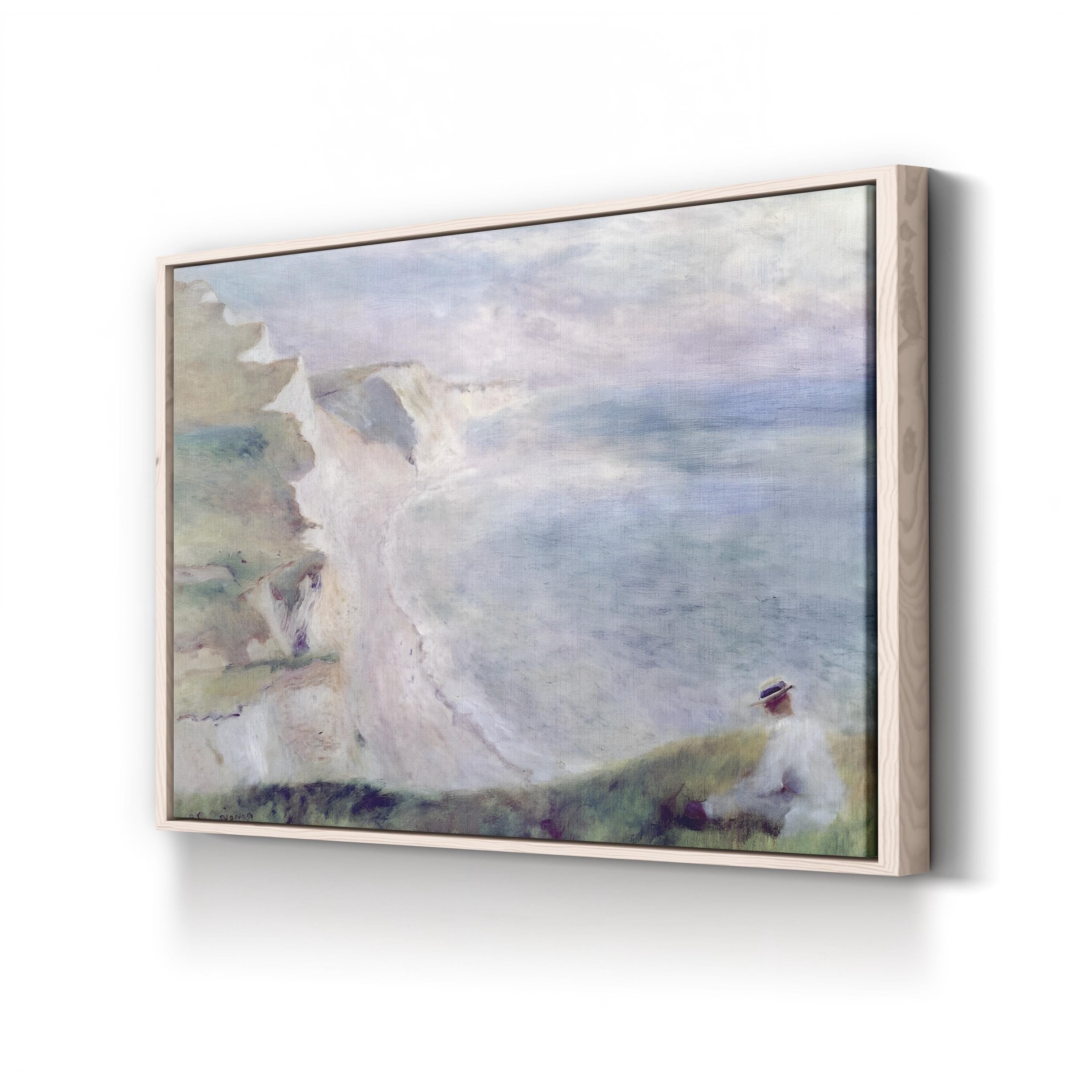 Cliffs at Pourville 1879 – Impressionist Wall Art | Coastal Seascape Canvas Print