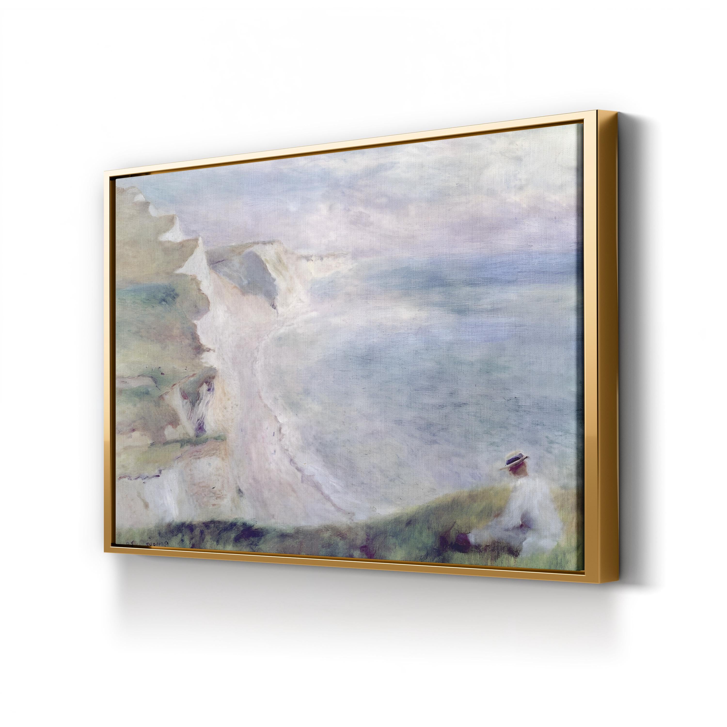 Cliffs at Pourville 1879 – Impressionist Wall Art | Coastal Seascape Canvas Print