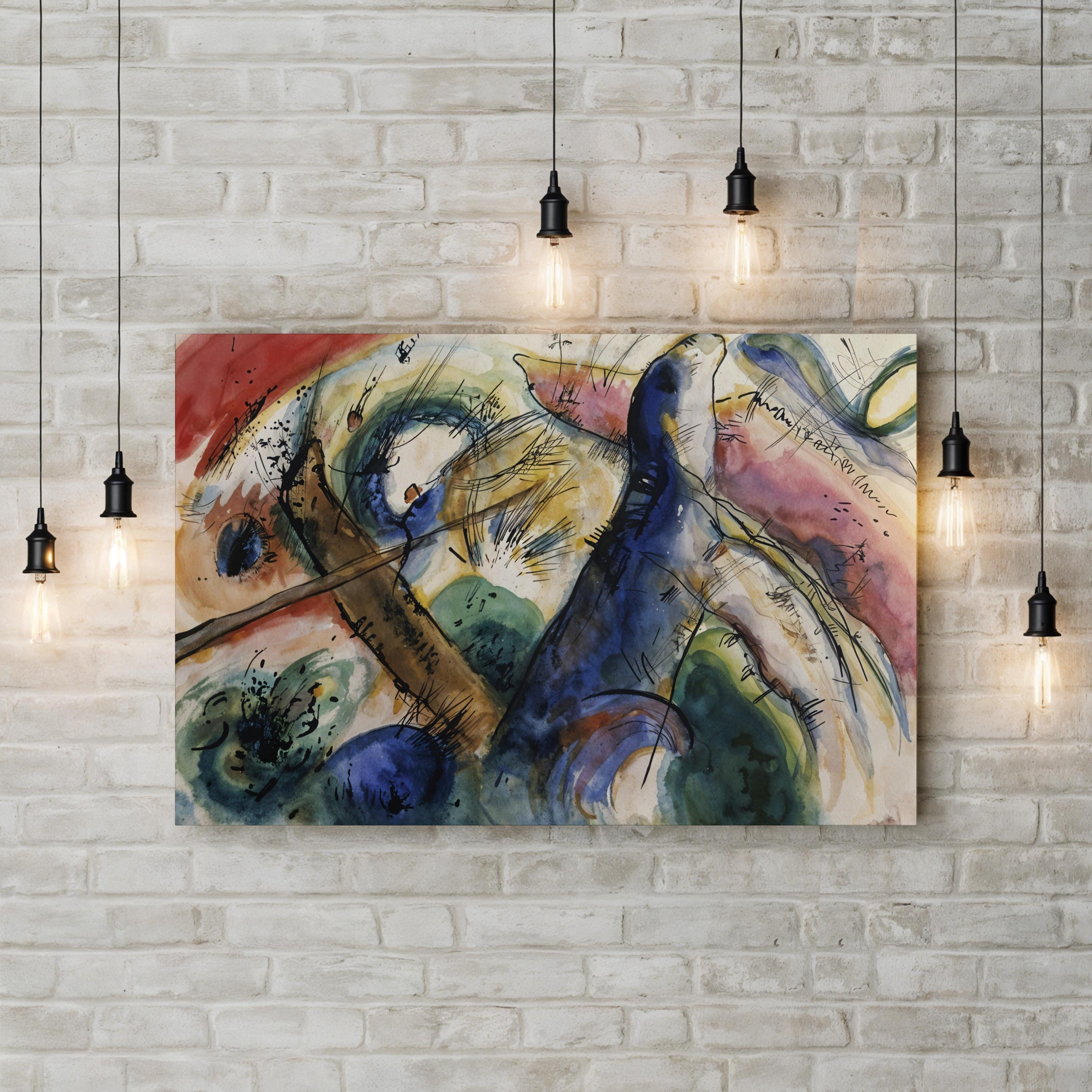Abstract Canvas Art Print: Composition E 1916 - Framed Wall Decor