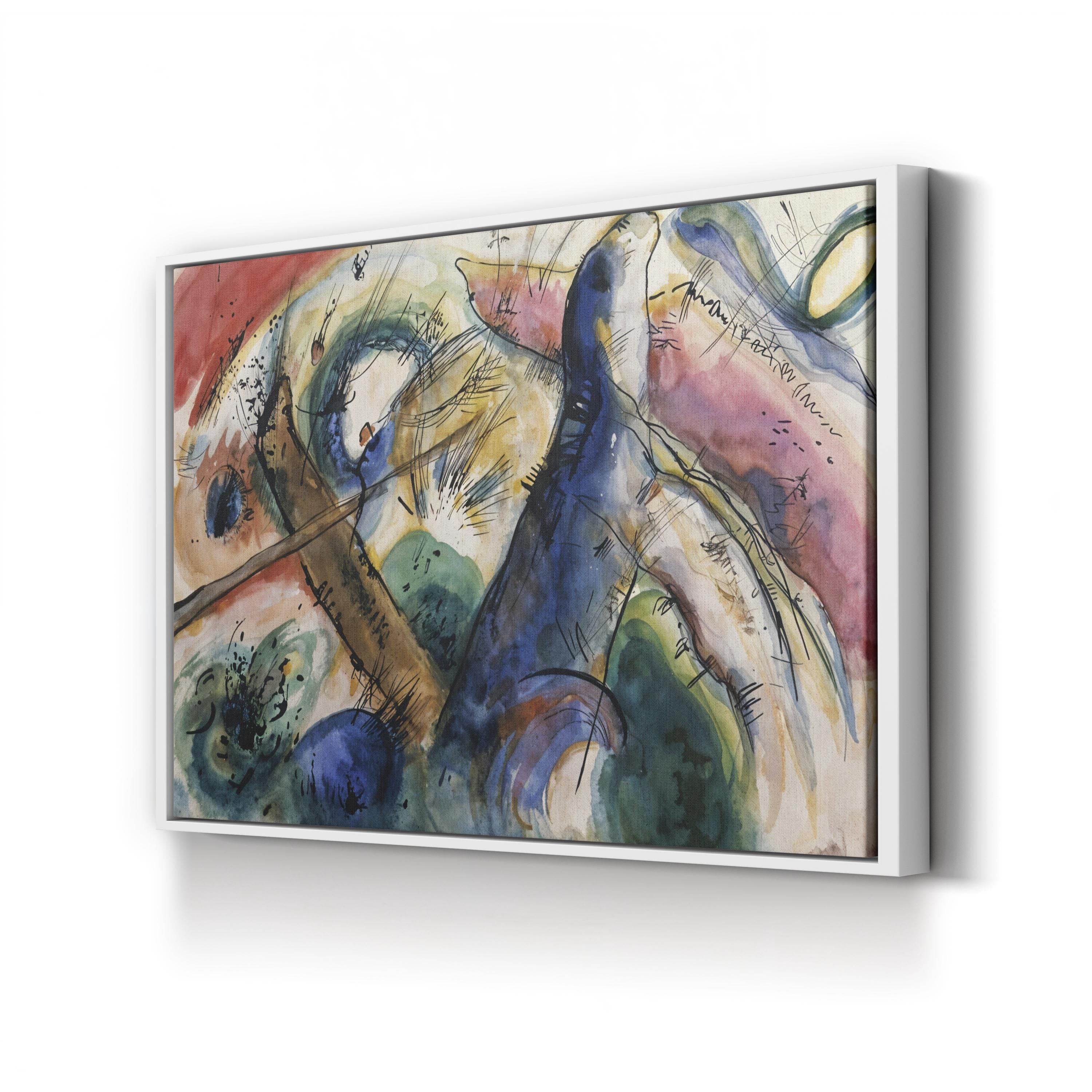 Abstract Canvas Art Print: Composition E 1916 - Framed Wall Decor