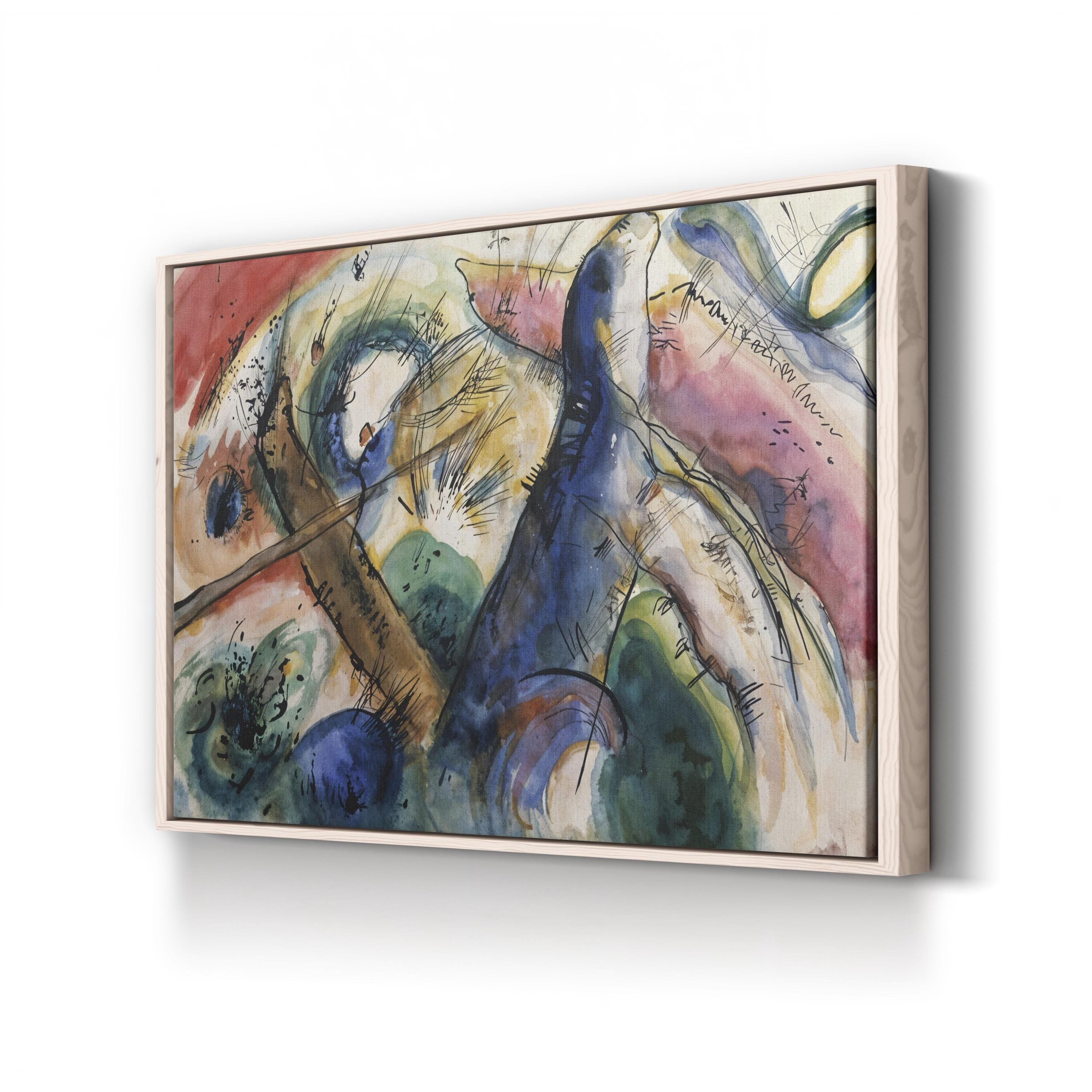 Abstract Canvas Art Print: Composition E 1916 - Framed Wall Decor