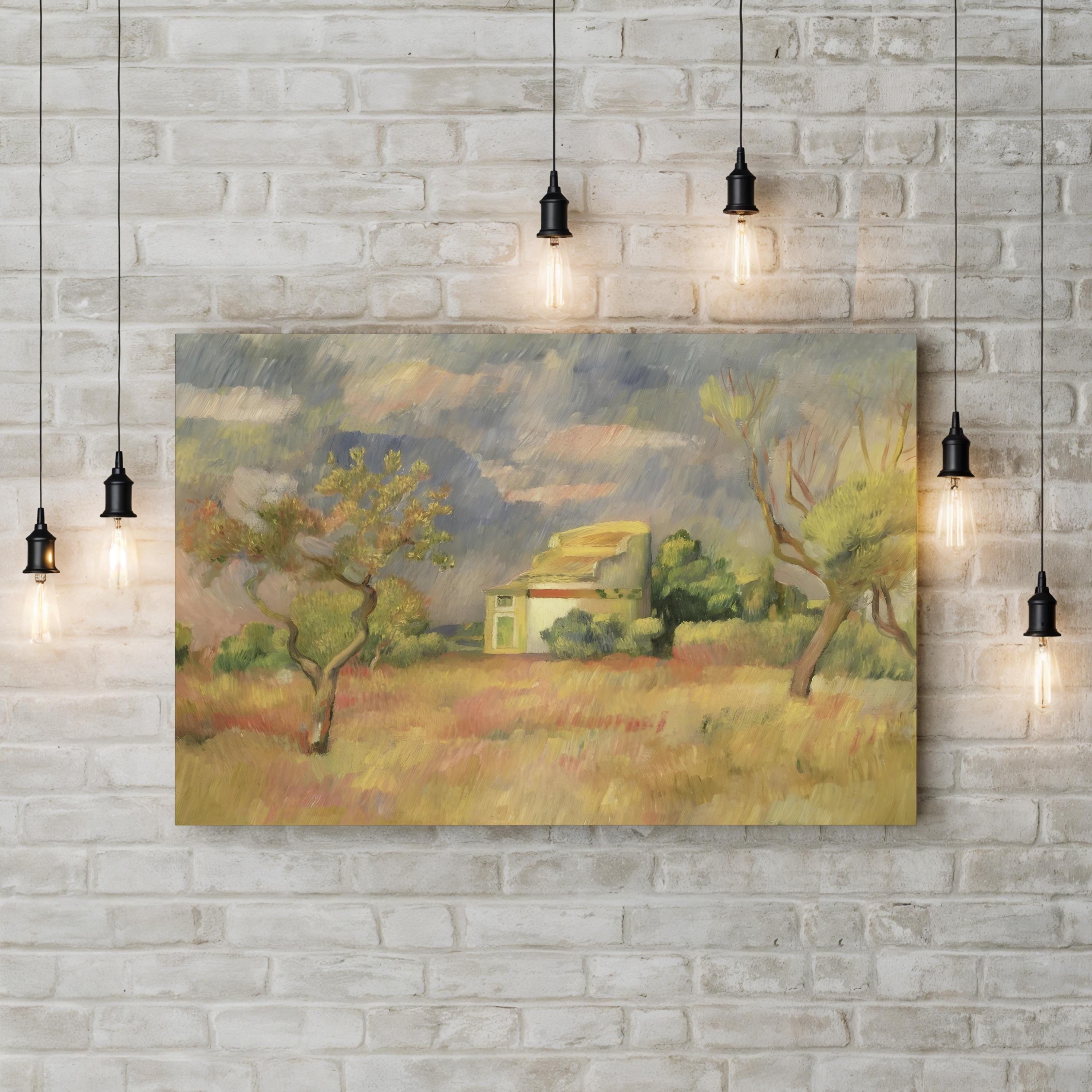 Dovecote at Bellevue Wall Art – Impressionist Countryside Landscape by Pierre-Auguste Renoir