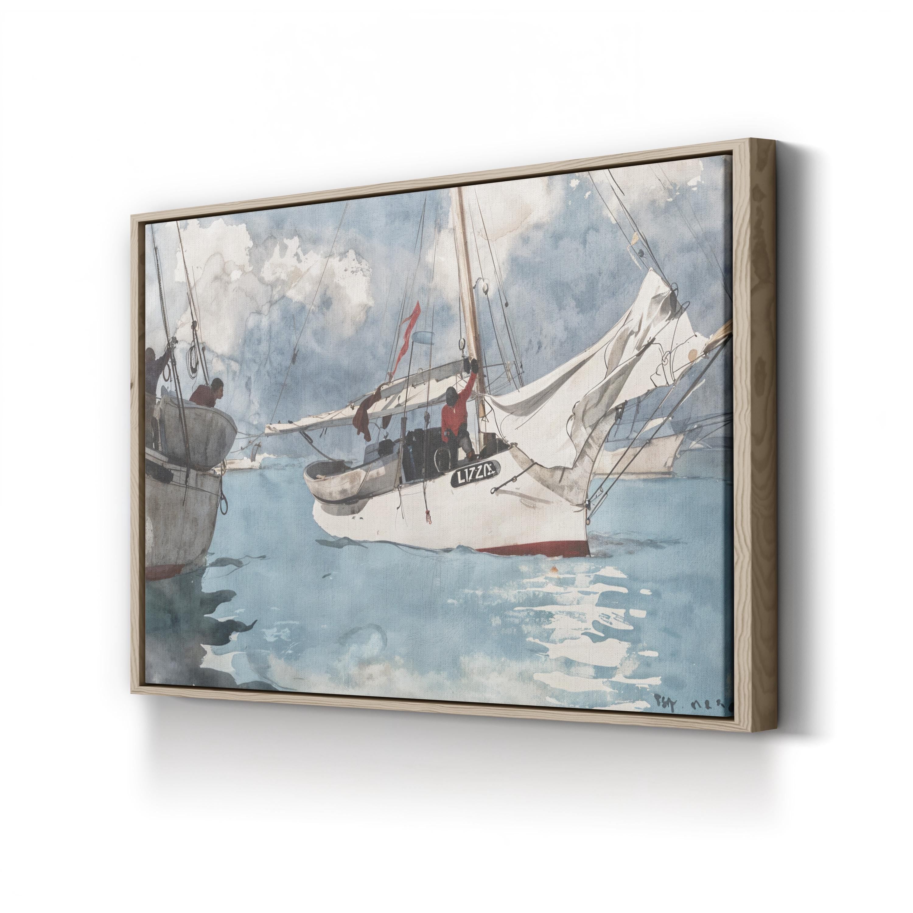 Fishing Boats, Key West, 1903 by Winslow Homer | Vintage American Nautical Wall Art