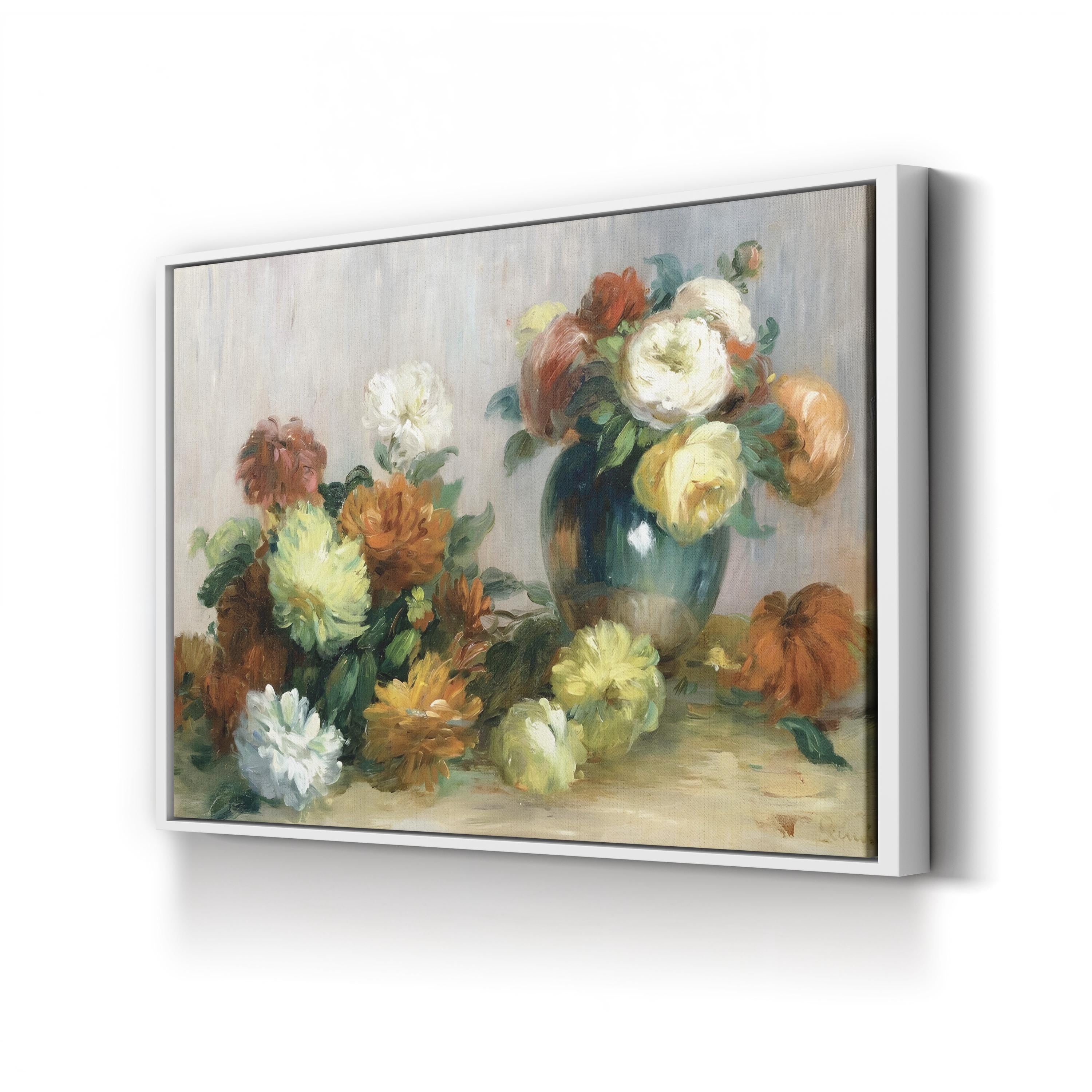 Flower Wreaths, 1880 Wall Art by Pierre-Auguste Renoir