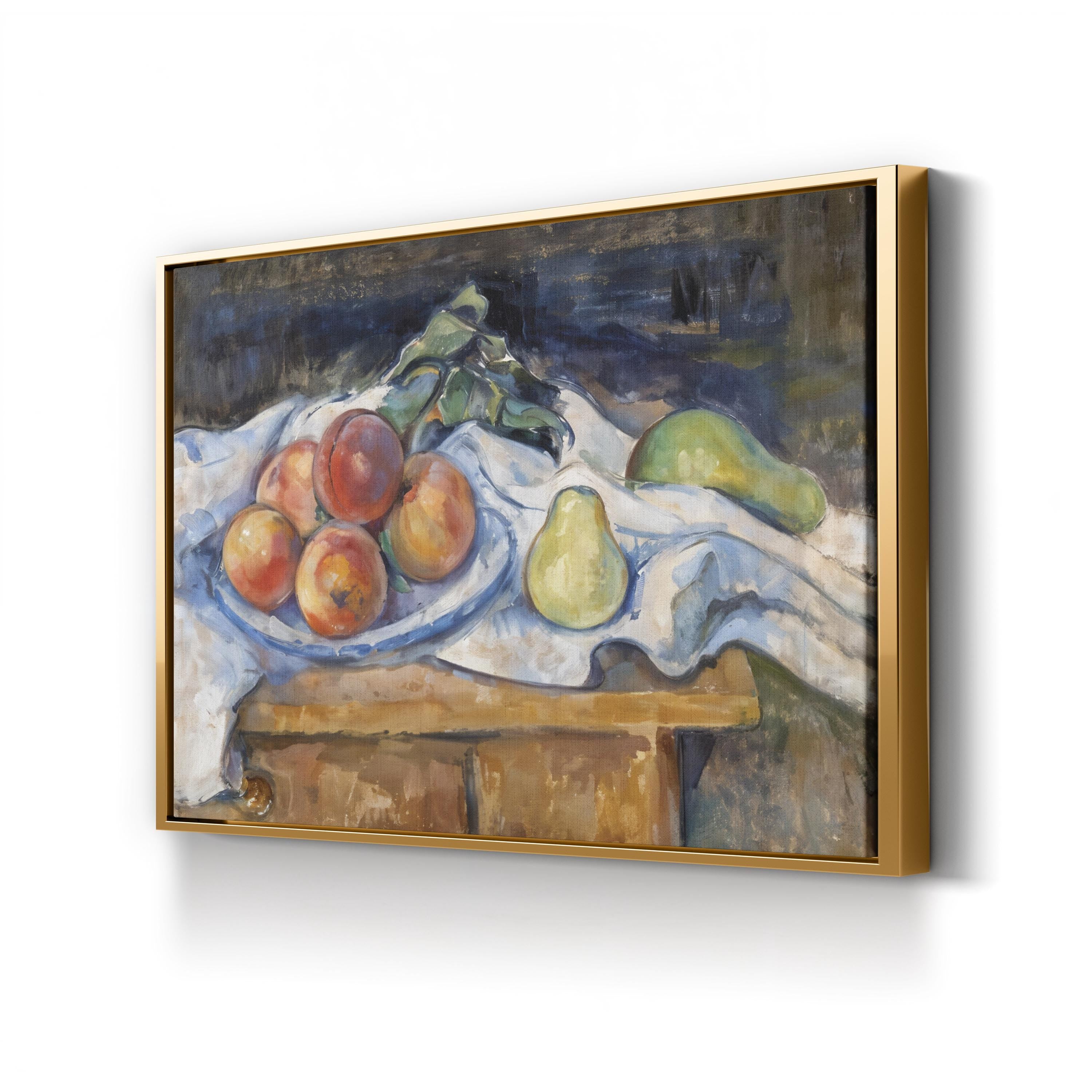Fruit On a Table, 1890–93 Wall Art by Paul Cézanne – Classic Still Life Canvas Print