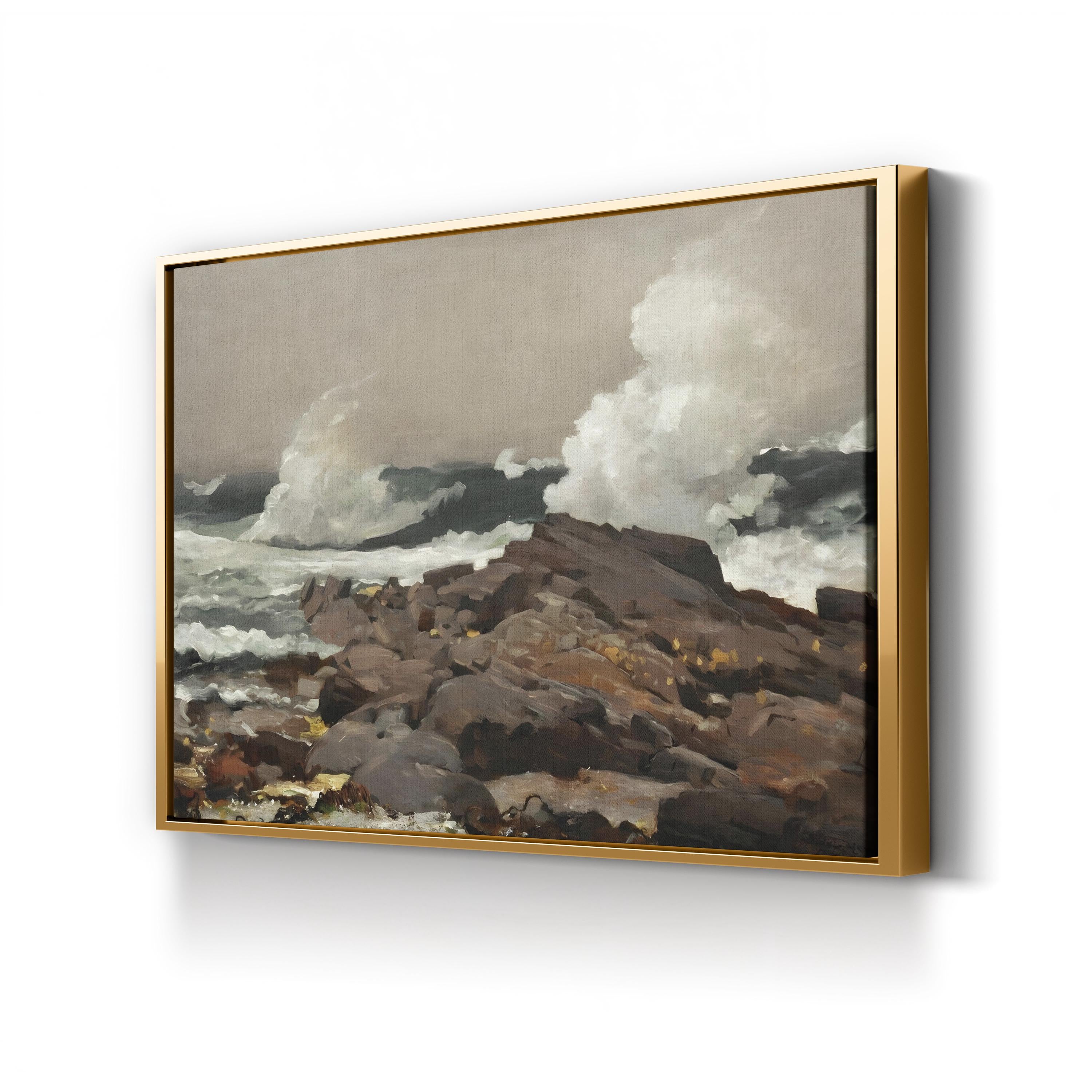Homer’s Crashing Waves I Coastal Seascape Wall Art by Winslow Homer