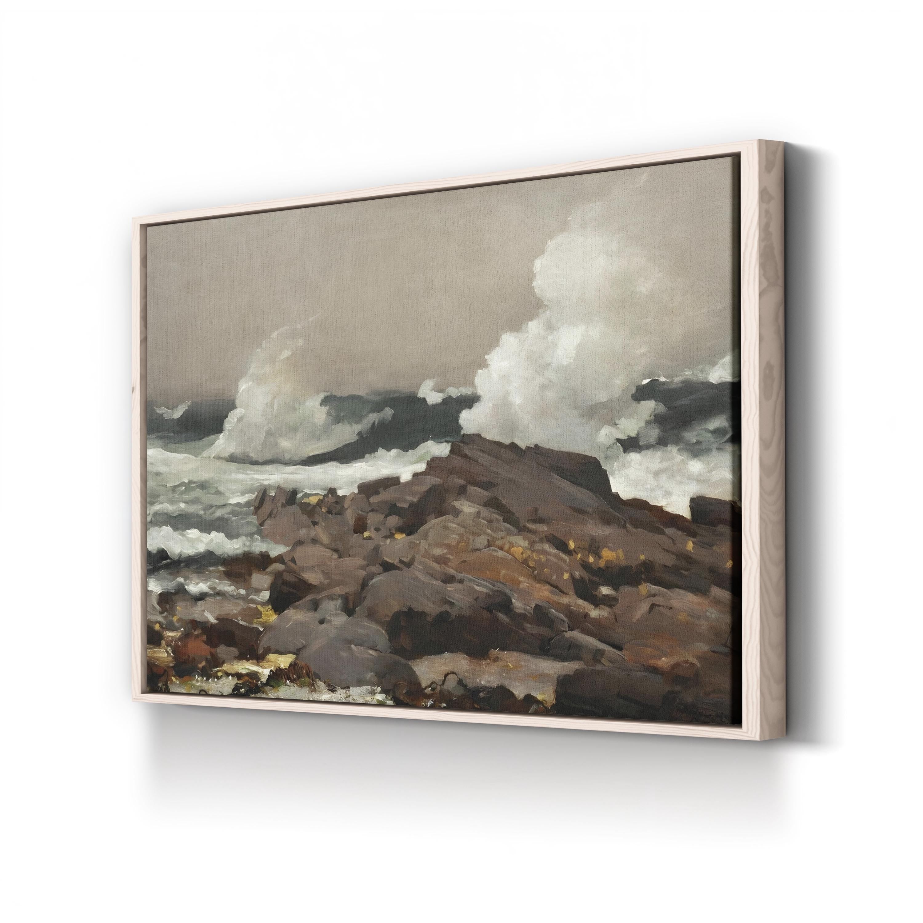Homer’s Crashing Waves I Coastal Seascape Wall Art by Winslow Homer