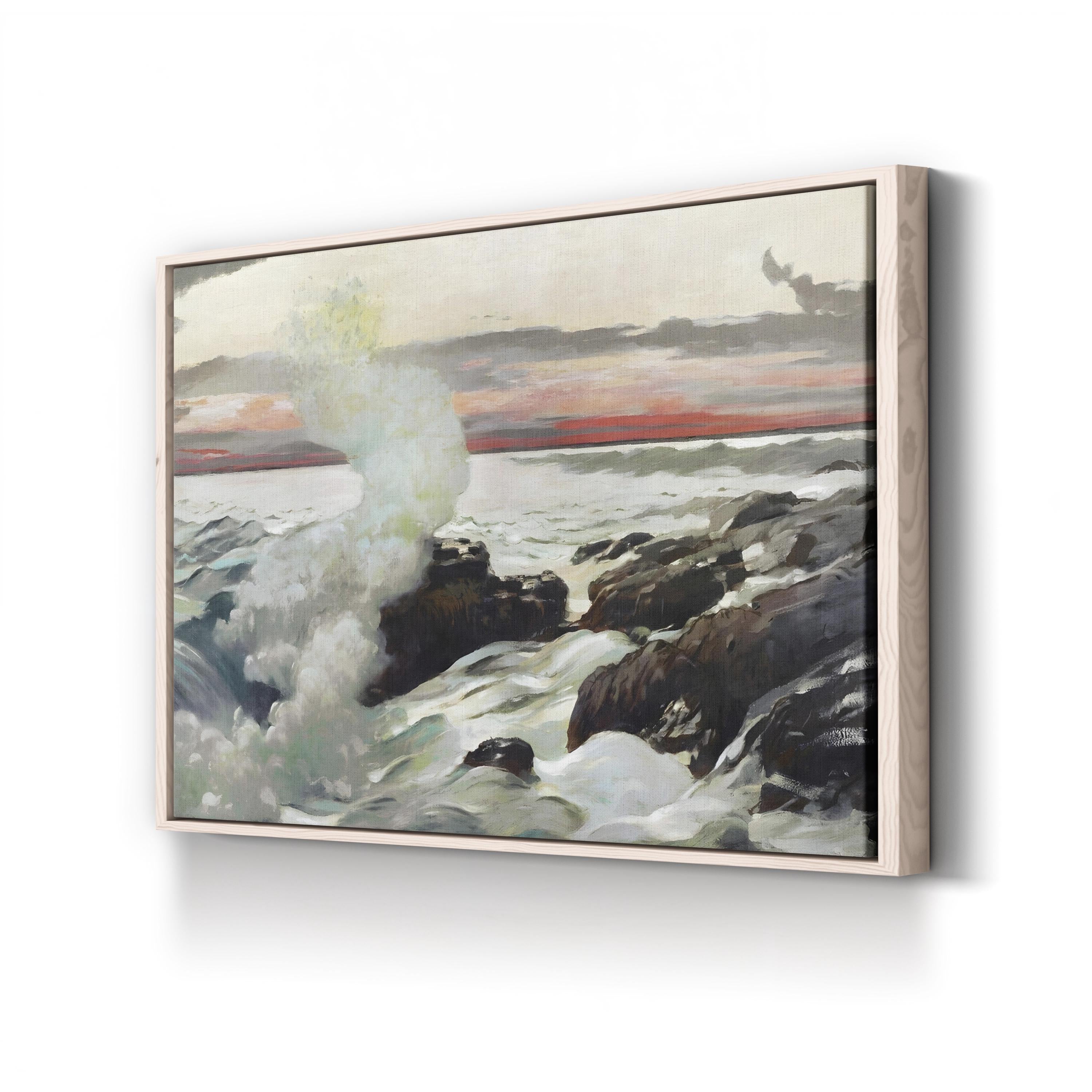Homer’s Crashing Waves II Wall Art by Winslow Homer | Dramatic Ocean Seascape Canvas