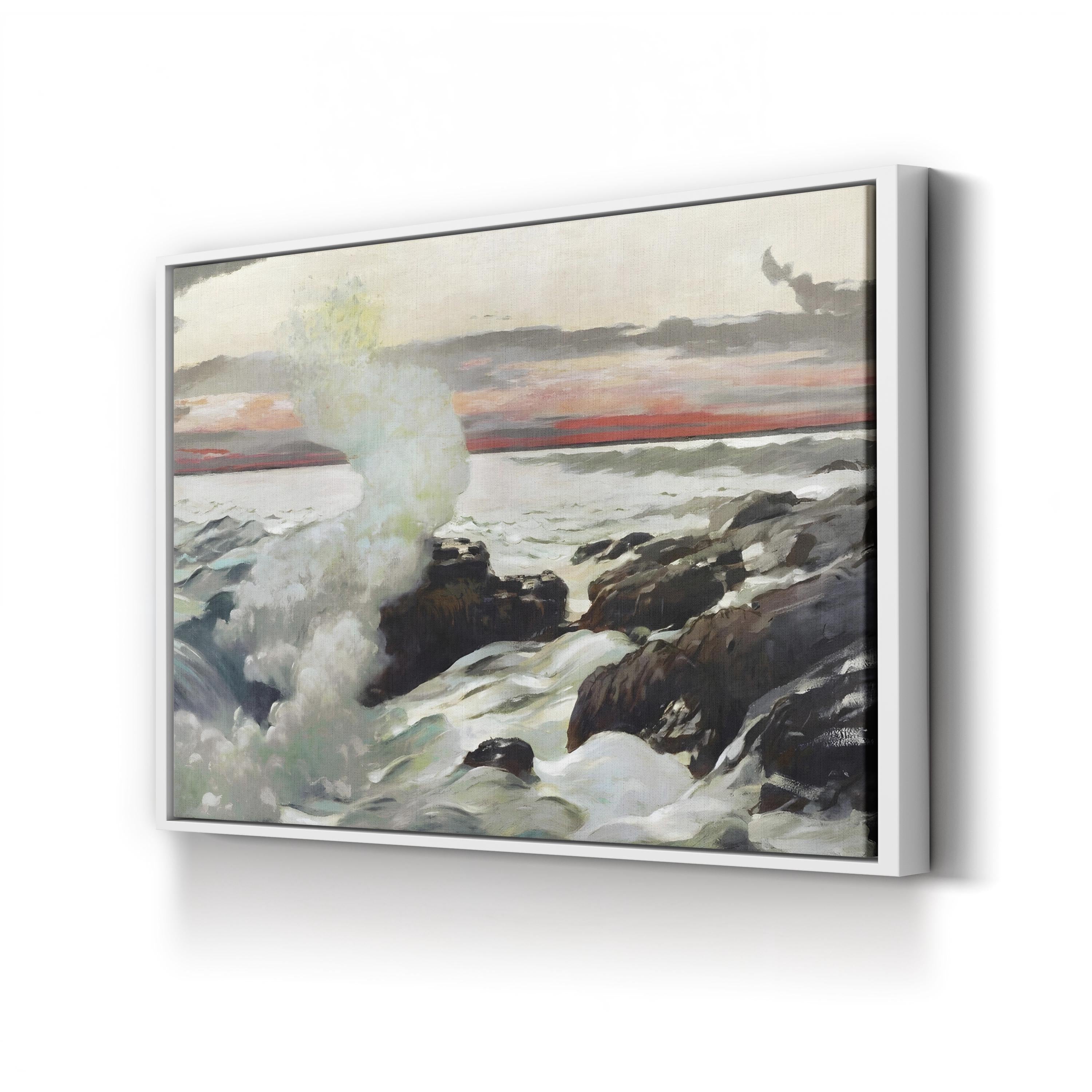 Homer’s Crashing Waves II Wall Art by Winslow Homer | Dramatic Ocean Seascape Canvas