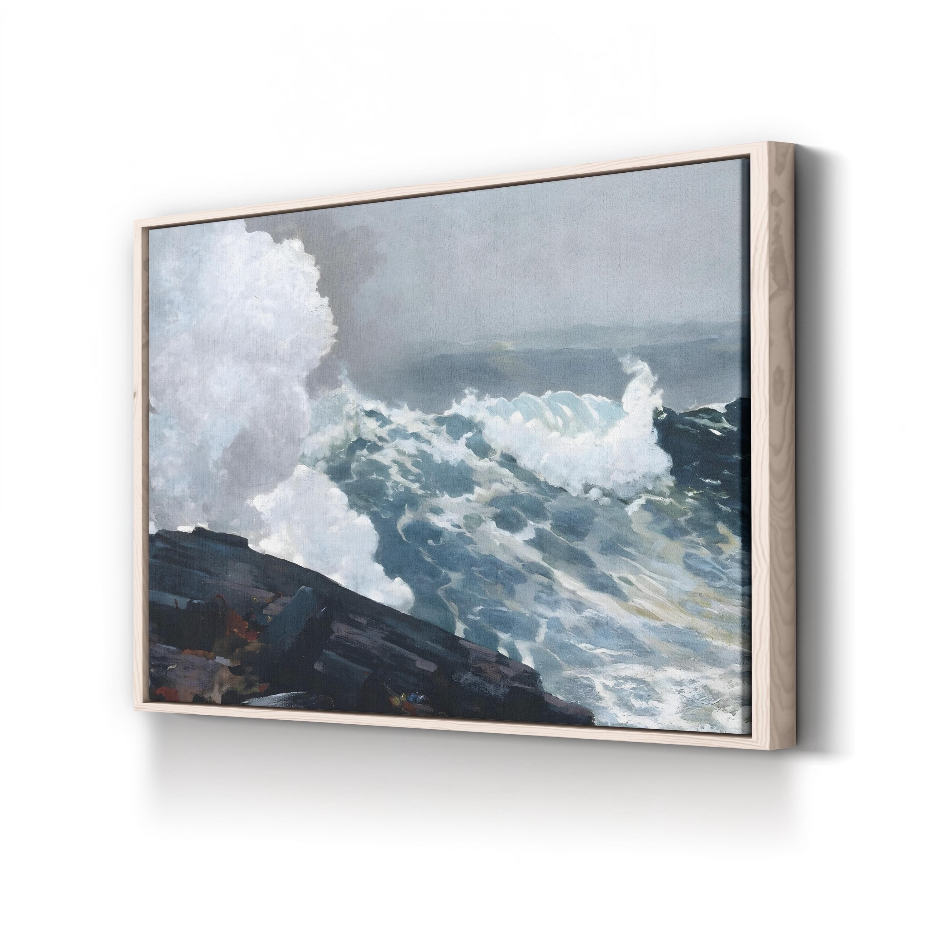 Homer’s Crashing Waves III Coastal Seascape Wall Art by Winslow Homer