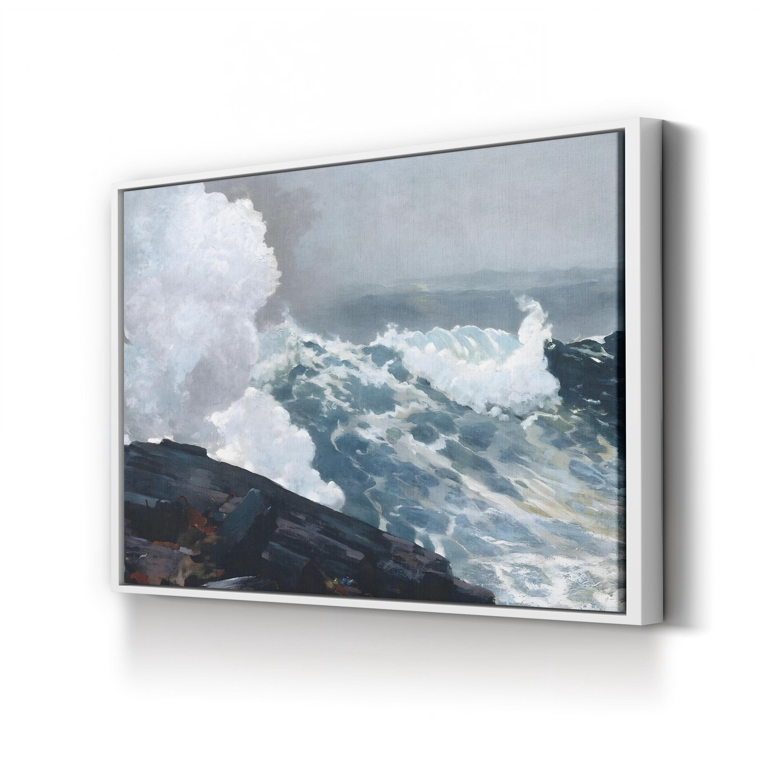 Homer’s Crashing Waves III Coastal Seascape Wall Art by Winslow Homer