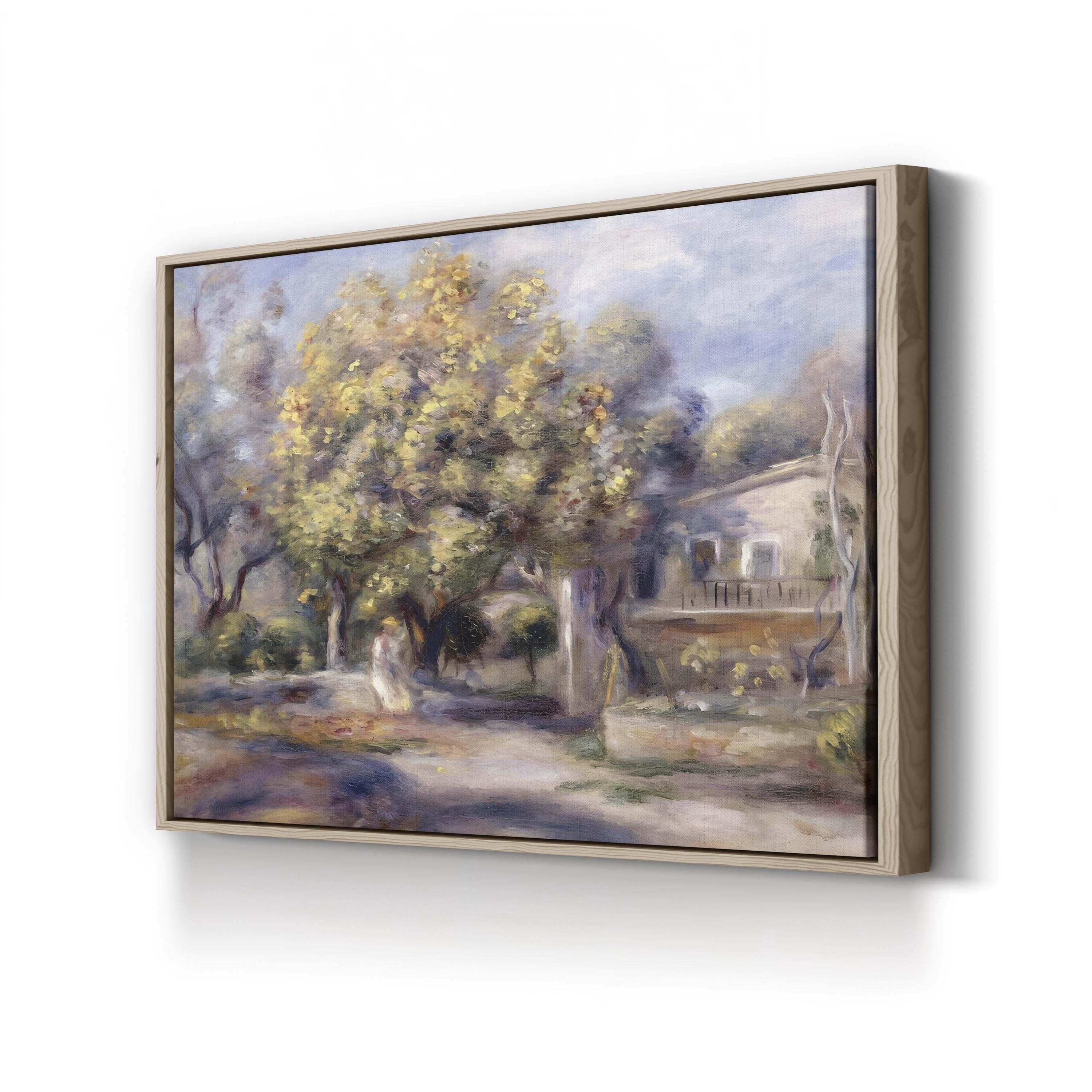 House at Cagnes, 1905 Wall Art by Pierre-Auguste Renoir – Impressionist Countryside Canvas Print