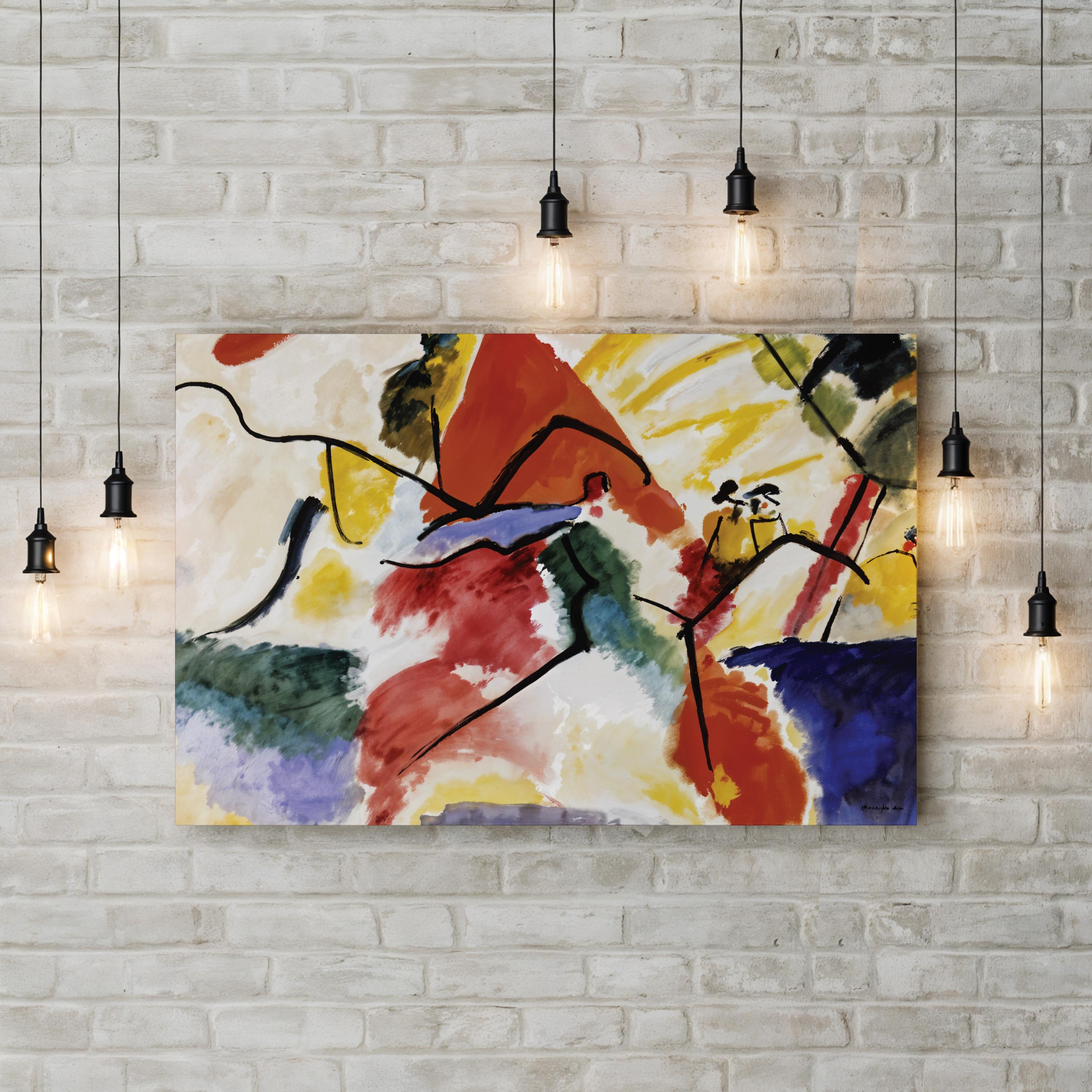 Impression V (Park), 1911 – Framed Abstract Expressionist Canvas Art by Wassily Kandinsky