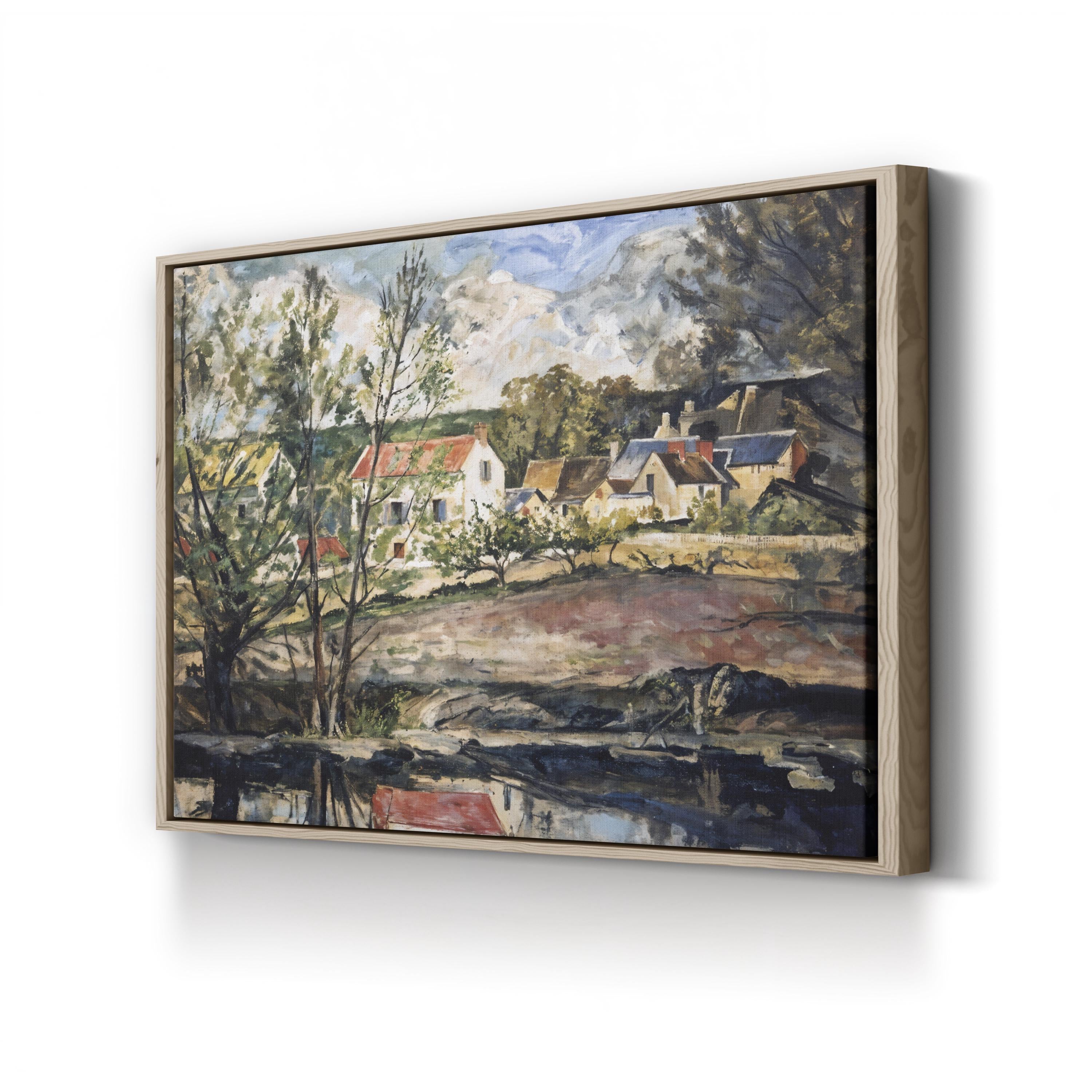 In the Oise Valley Wall Art by Paul Cézanne – Post-Impressionist French Countryside Landscape Canvas Print
