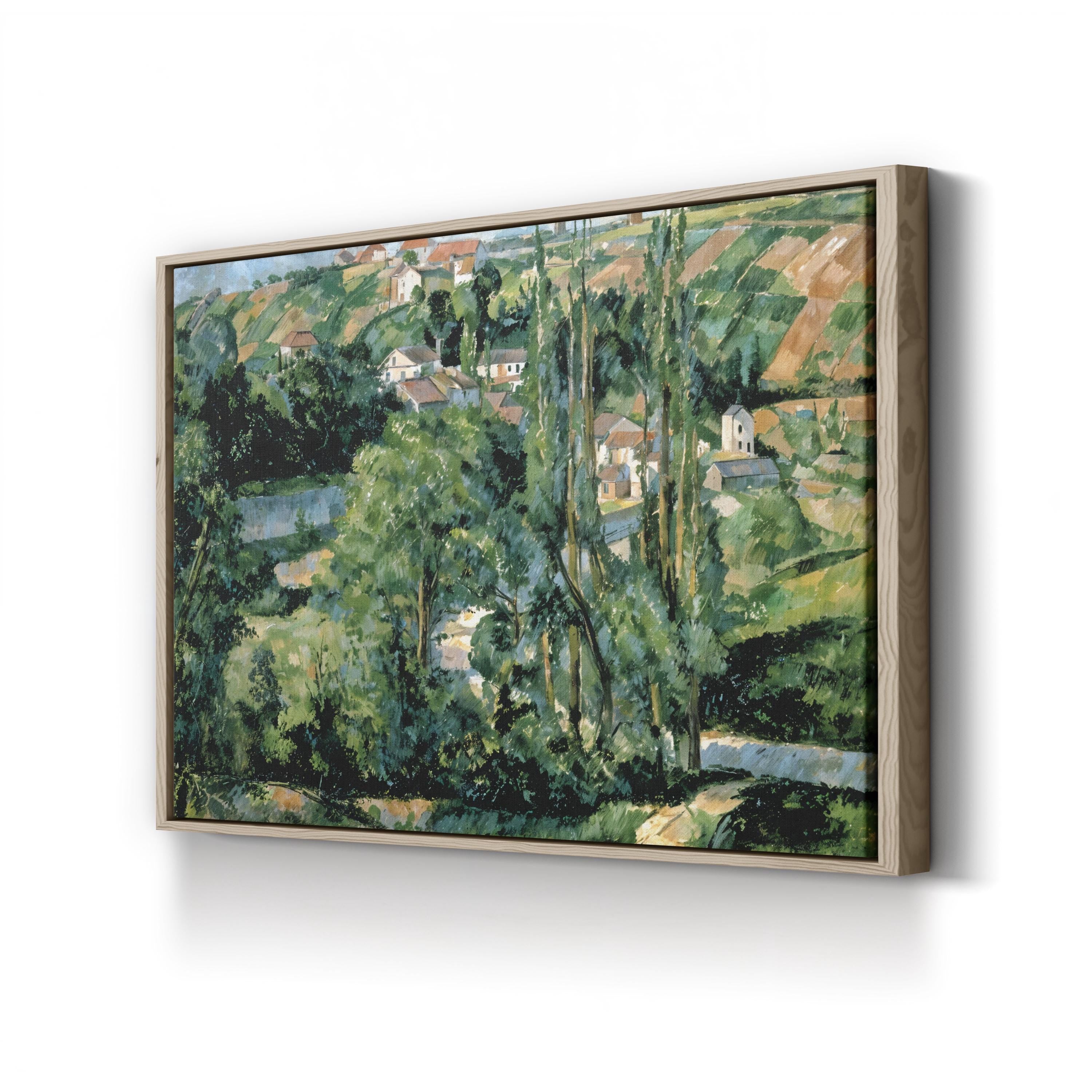 Jalais Hill, Pontoise (1879–1881) – Framed Post-Impressionist Landscape Canvas Art by Paul Cézanne