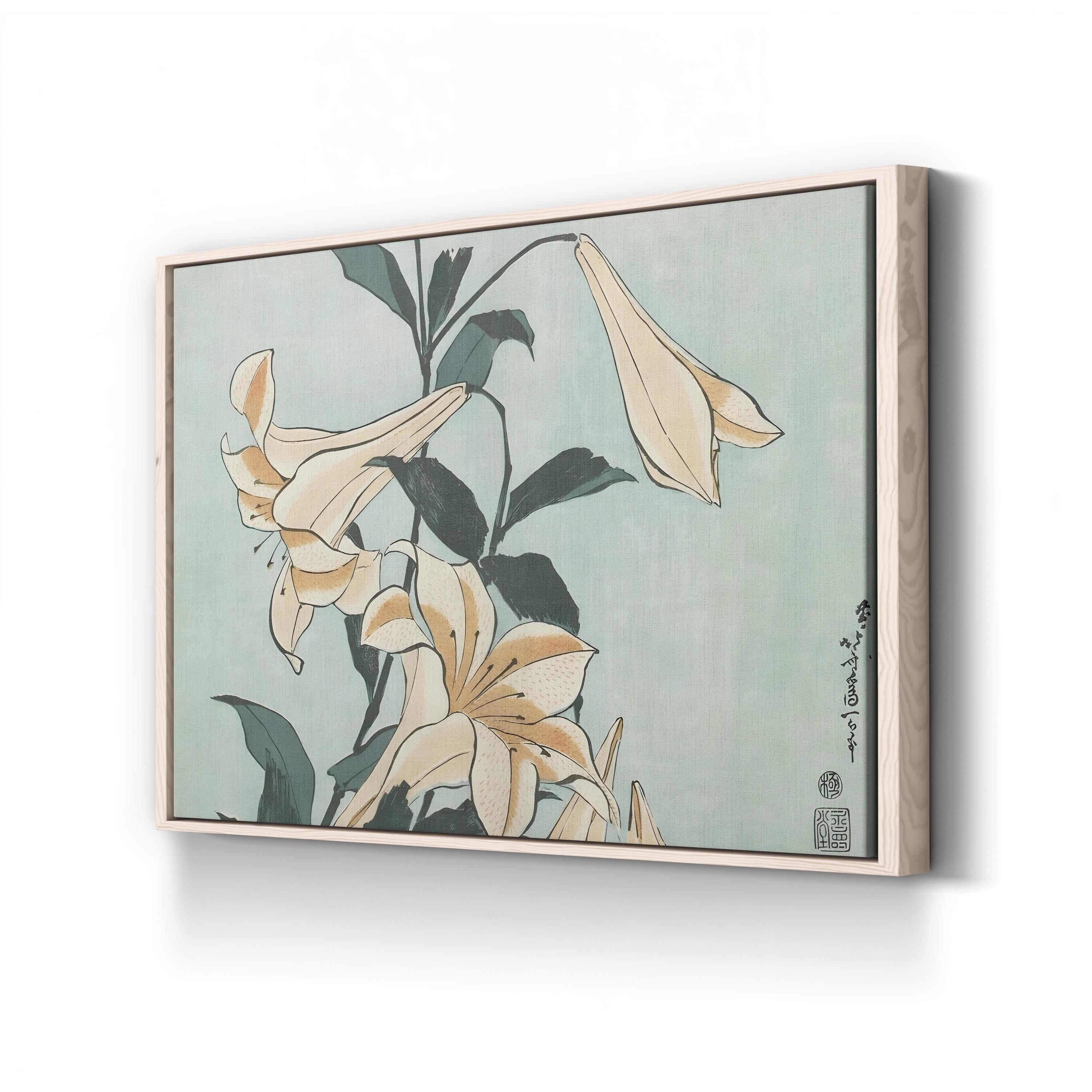 Katsushika Hokusai Floral II Japanese Woodblock Wall Art