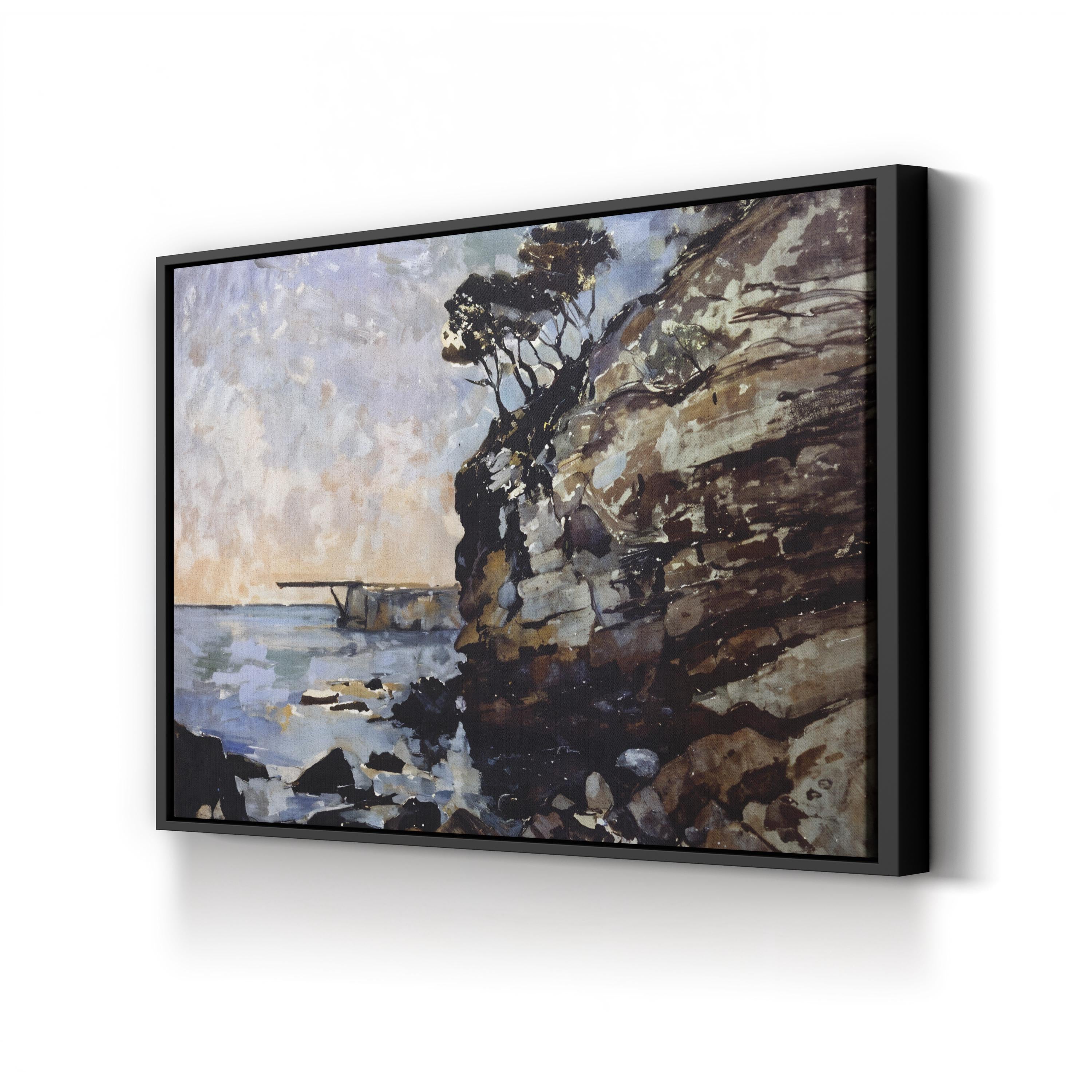 L’Estaque at Dusk Wall Art by Paul Cézanne – Post-Impressionist French Coastal Landscape Canvas Print