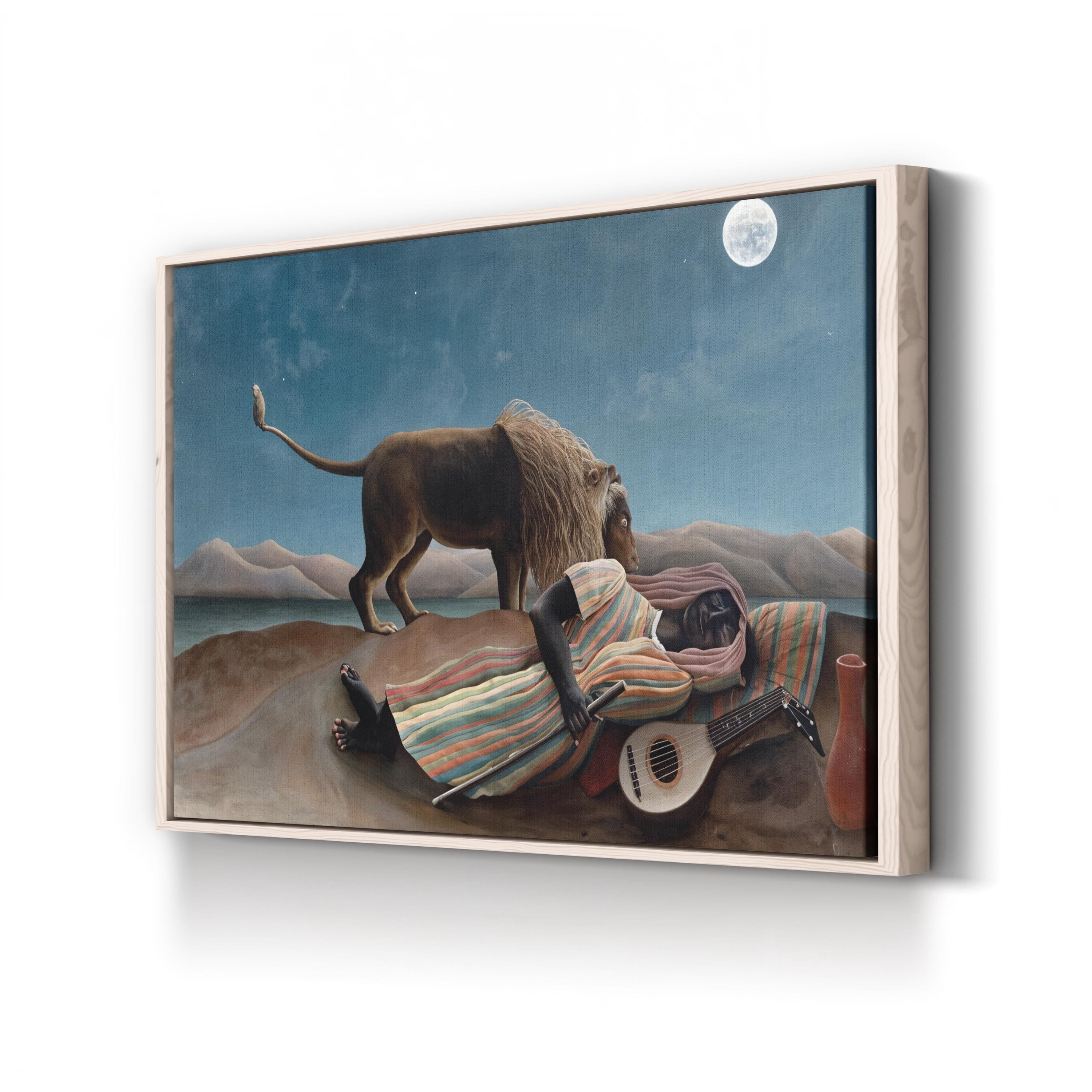 La Bohémienne Endormie (The Sleeping Gypsy) Canvas Art by Henri Rousseau