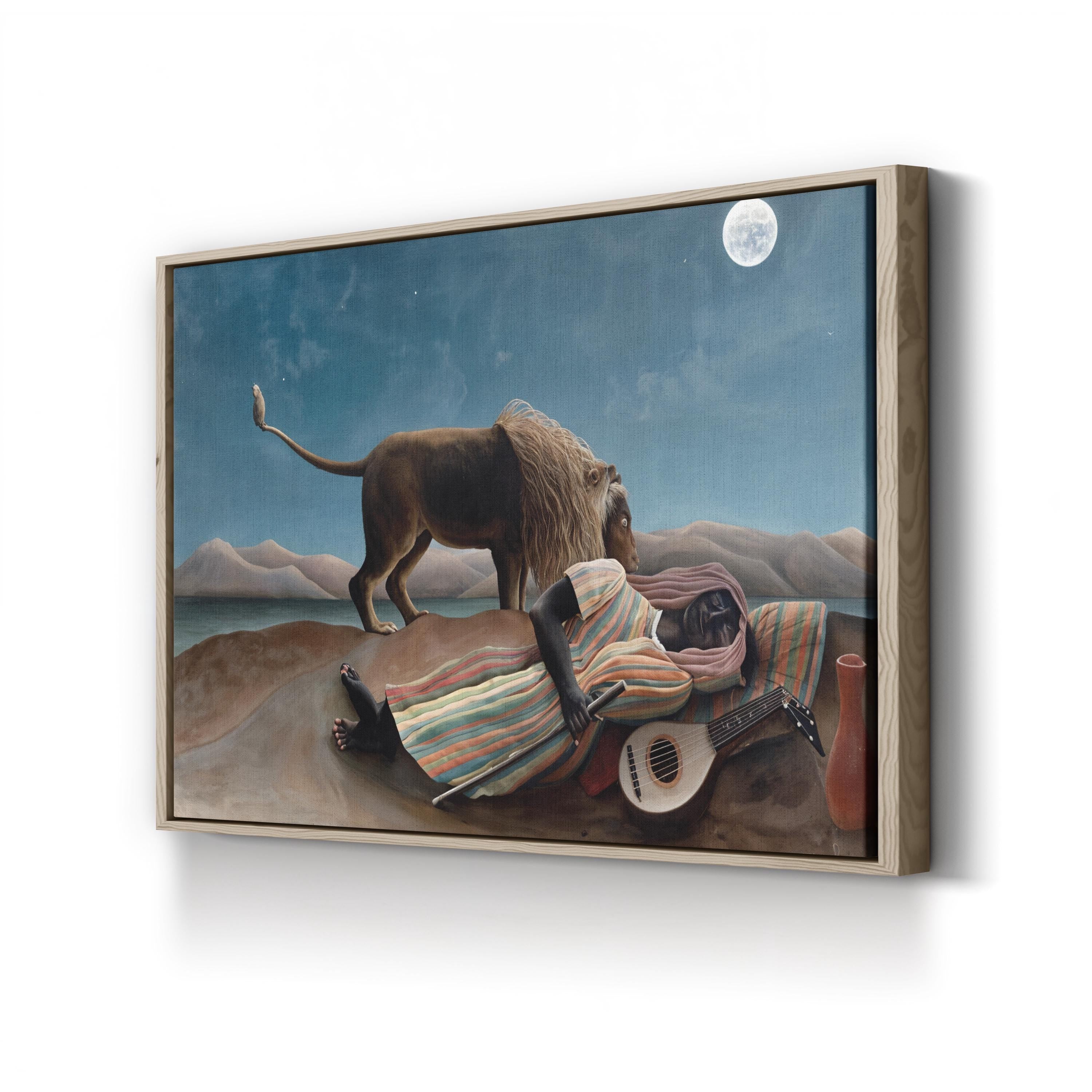 La Bohémienne Endormie (The Sleeping Gypsy) Canvas Art by Henri Rousseau
