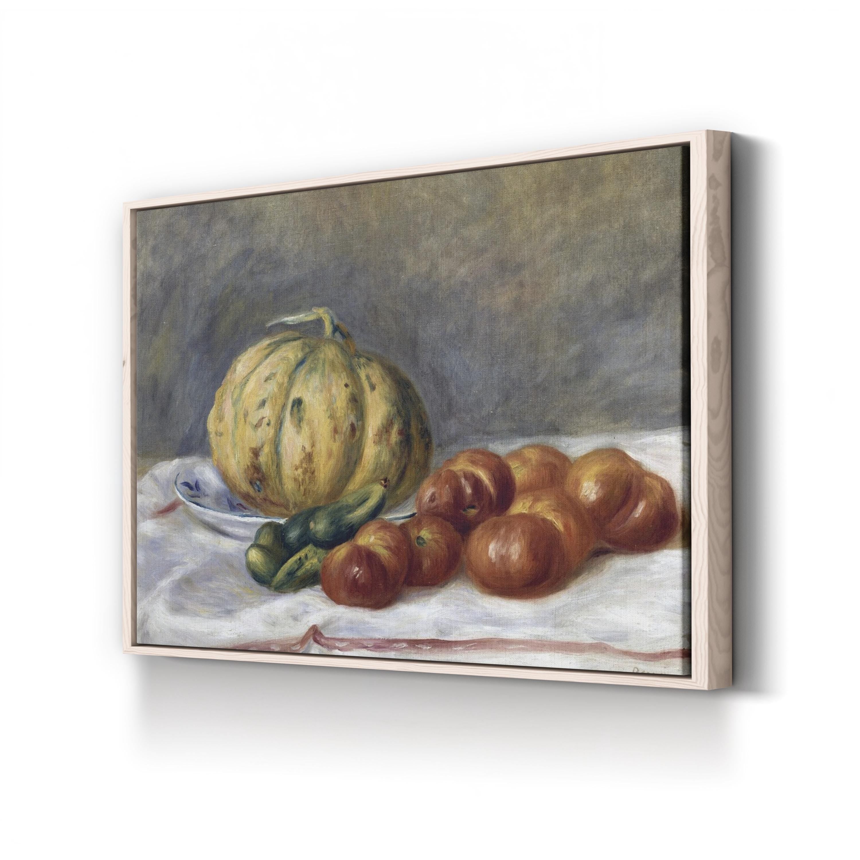 Melon and Tomatoes Still Life, 1903 – Period Illustration Wall Art | Vintage Kitchen Canvas Print