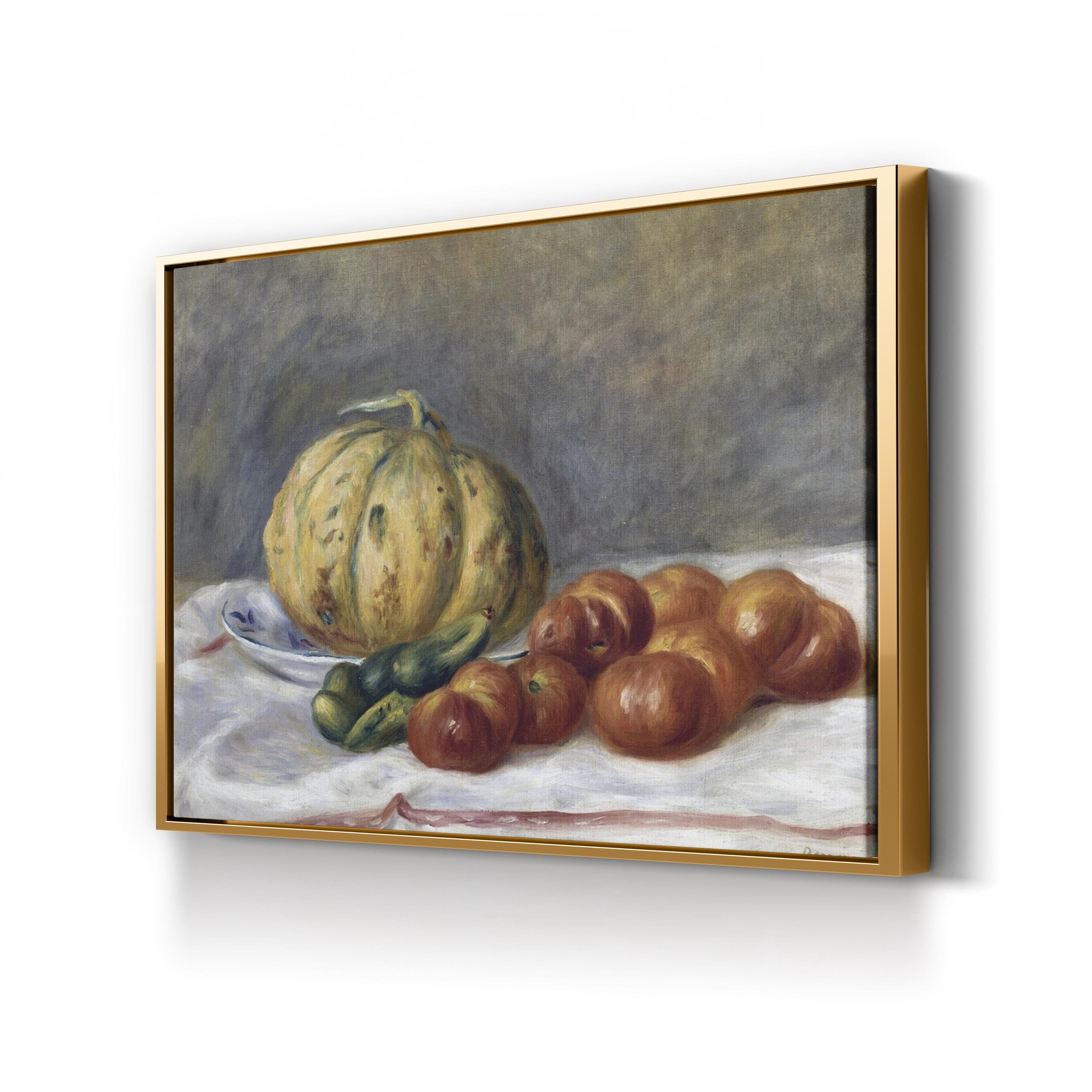 Melon and Tomatoes Still Life, 1903 – Period Illustration Wall Art | Vintage Kitchen Canvas Print