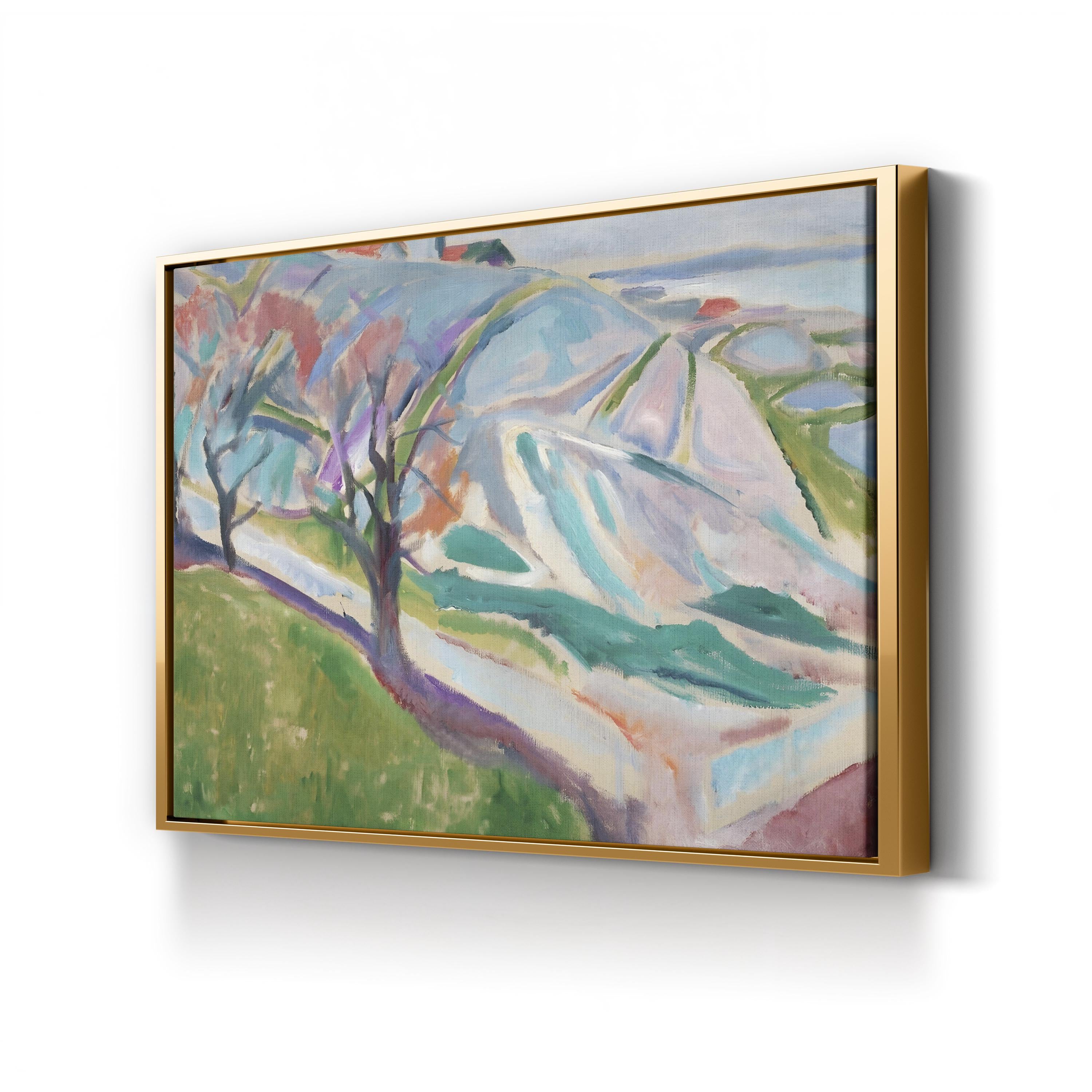Munch Colorful Landscapes I – Edvard Munch Wall Art | Expressionist Landscape Canvas Print
