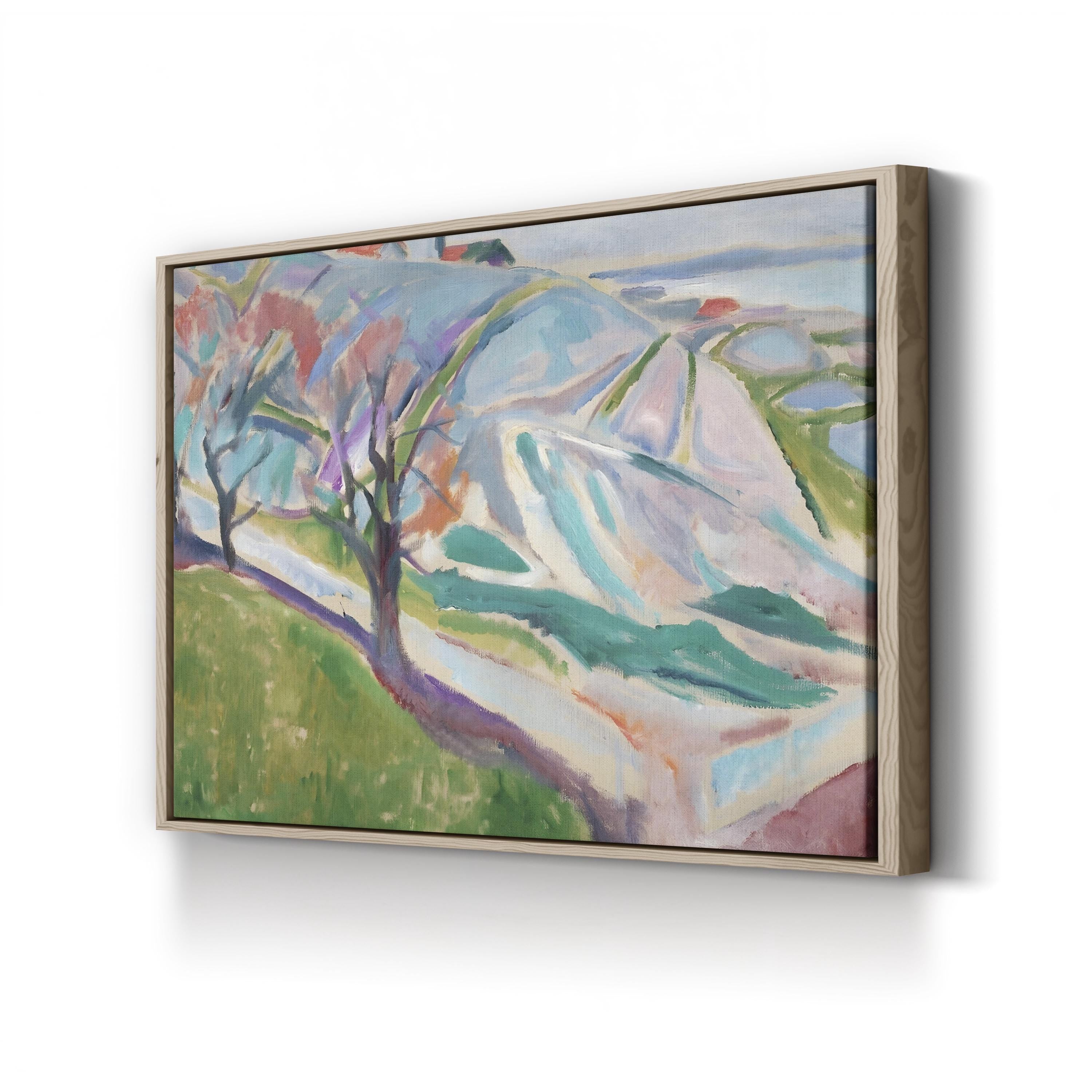 Munch Colorful Landscapes I – Edvard Munch Wall Art | Expressionist Landscape Canvas Print