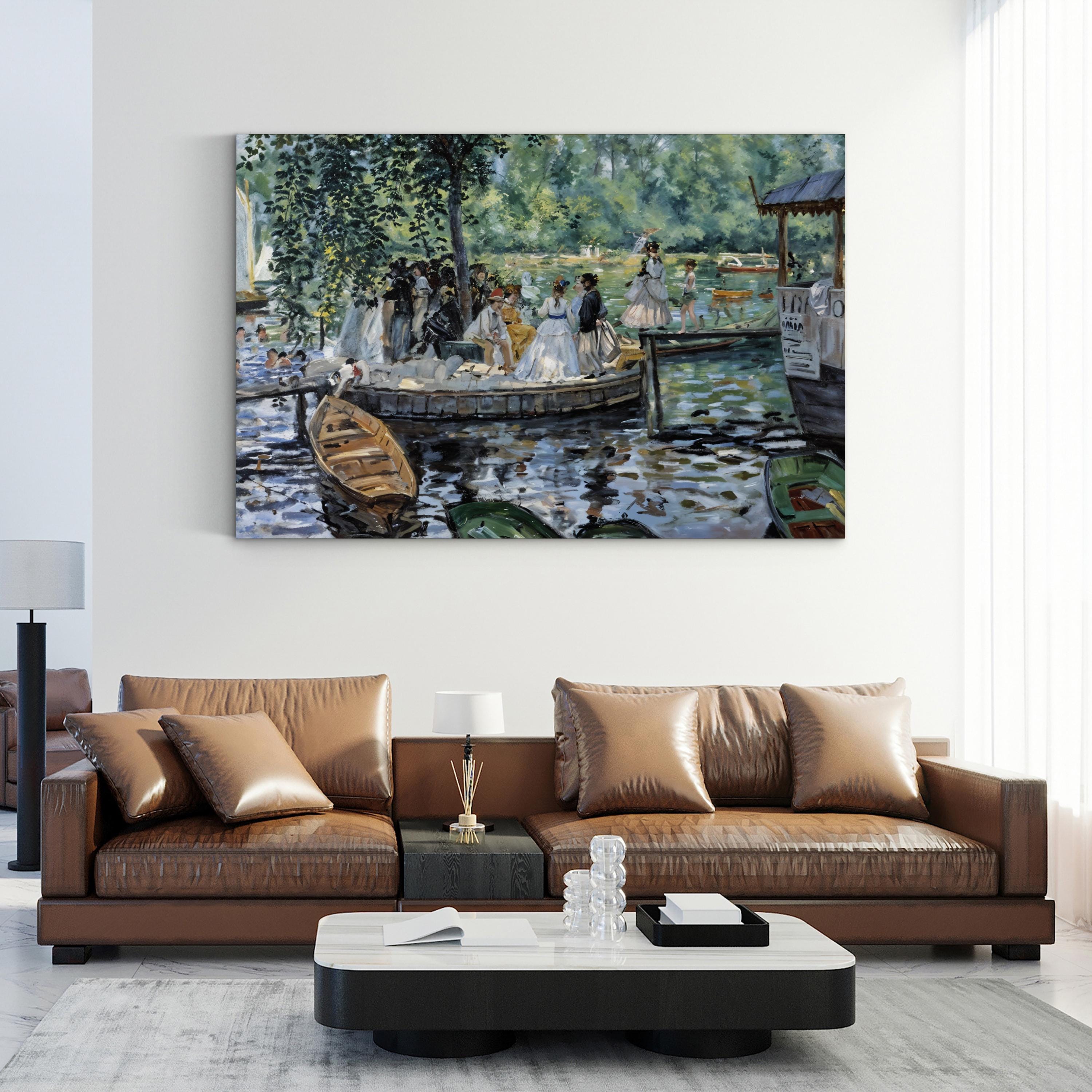 La Grenouillère, Bougival, France Wall Art | Impressionist Boating Scene by Pierre-Auguste Renoir
