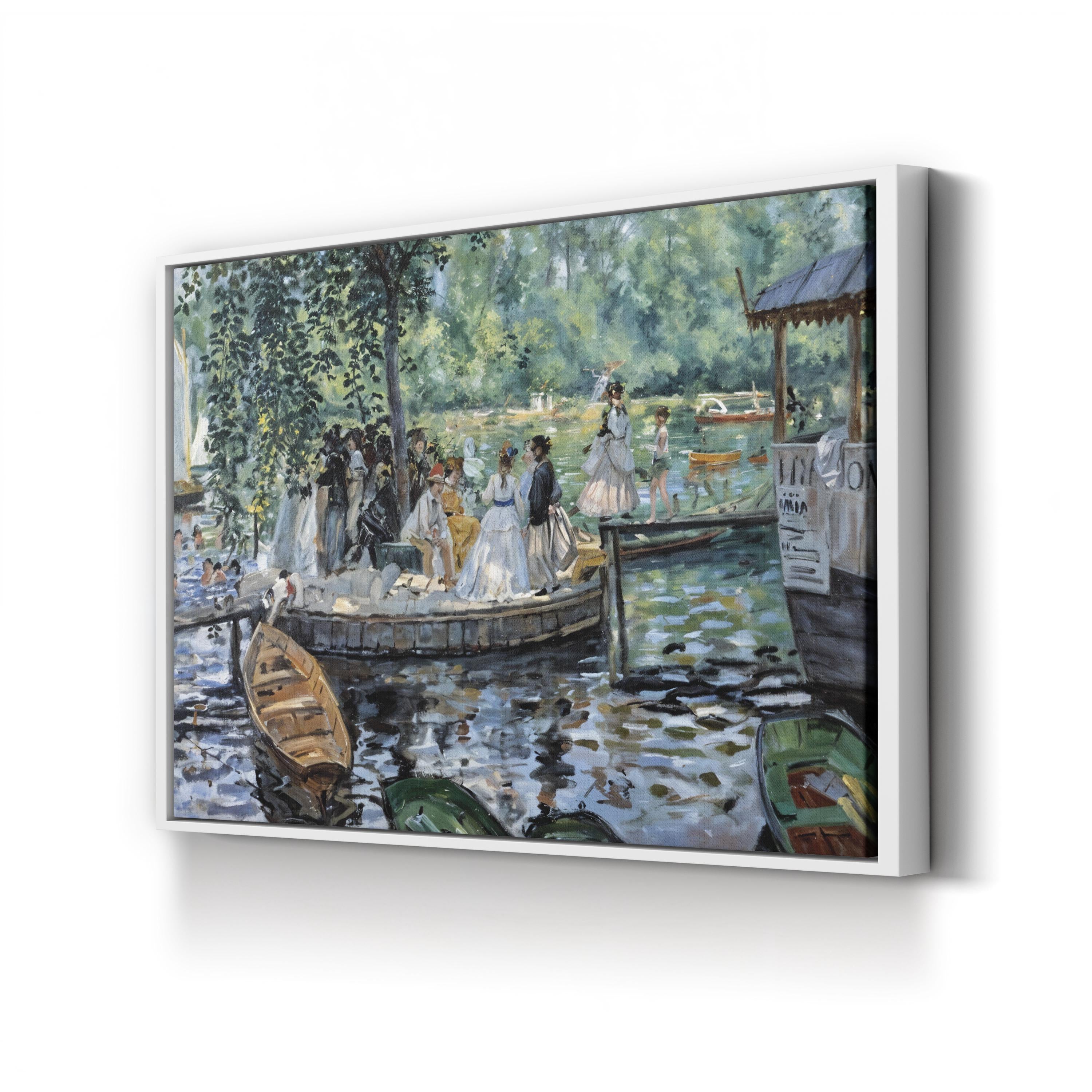 La Grenouillère, Bougival, France Wall Art | Impressionist Boating Scene by Pierre-Auguste Renoir