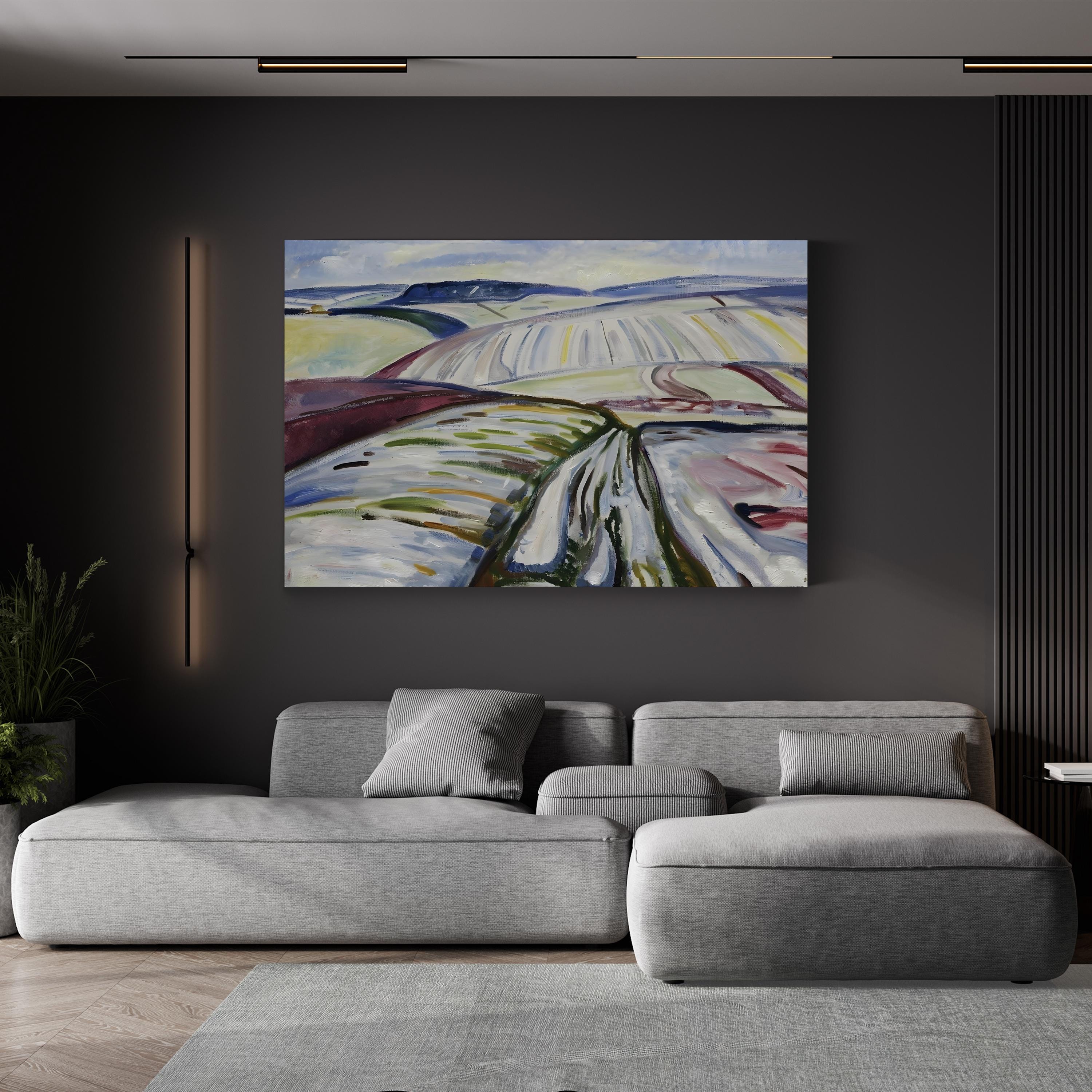 Munch Colorful Landscapes III – Edvard Munch Wall Art | Expressionist Landscape Canvas Print
